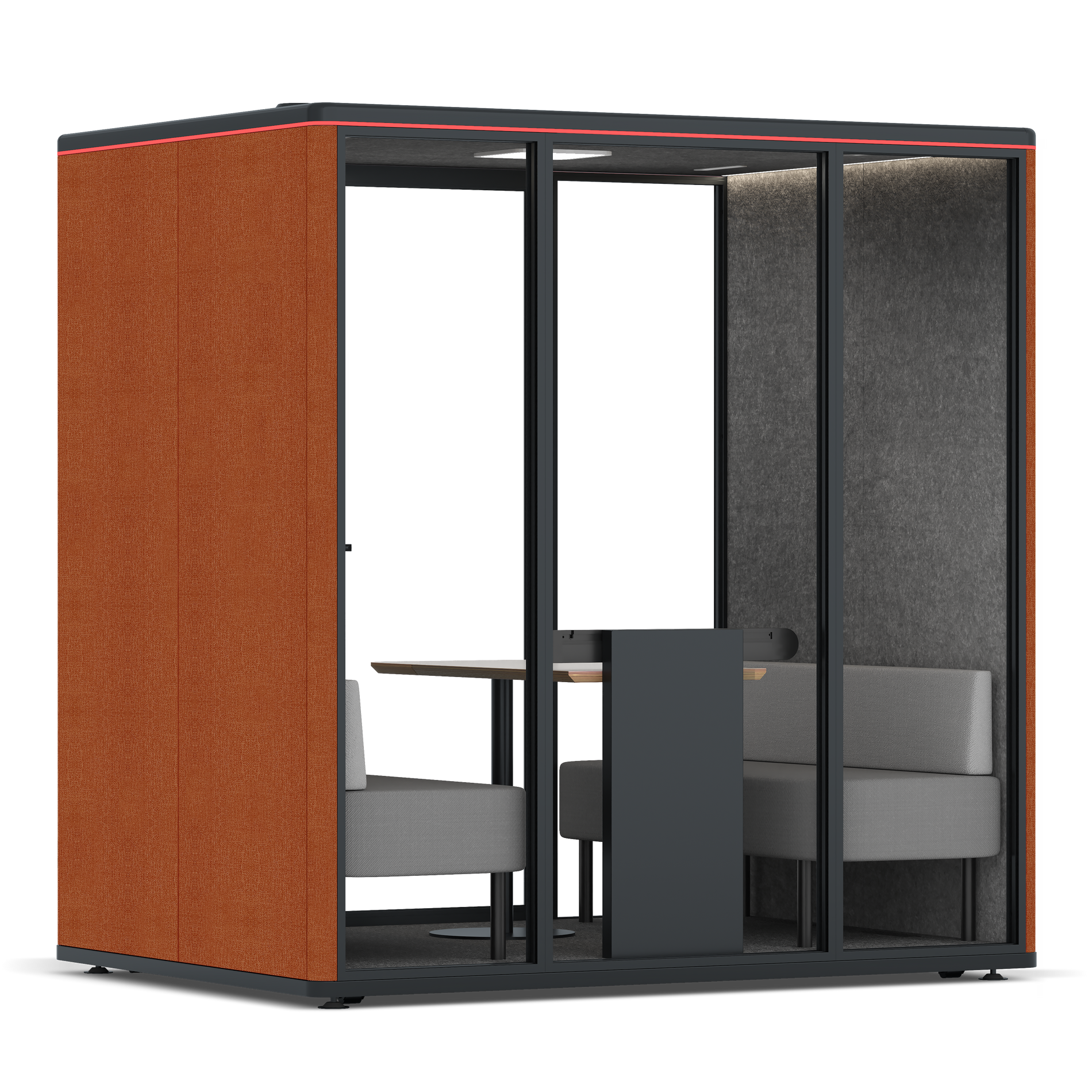 Omni FourSofa / Bloody Orange / #615f5d