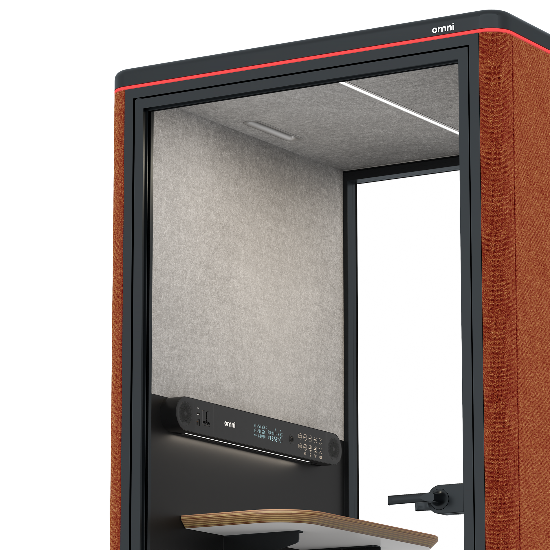 Omni One PlusStatic Device Shelf / Bloody Orange / #a49f98