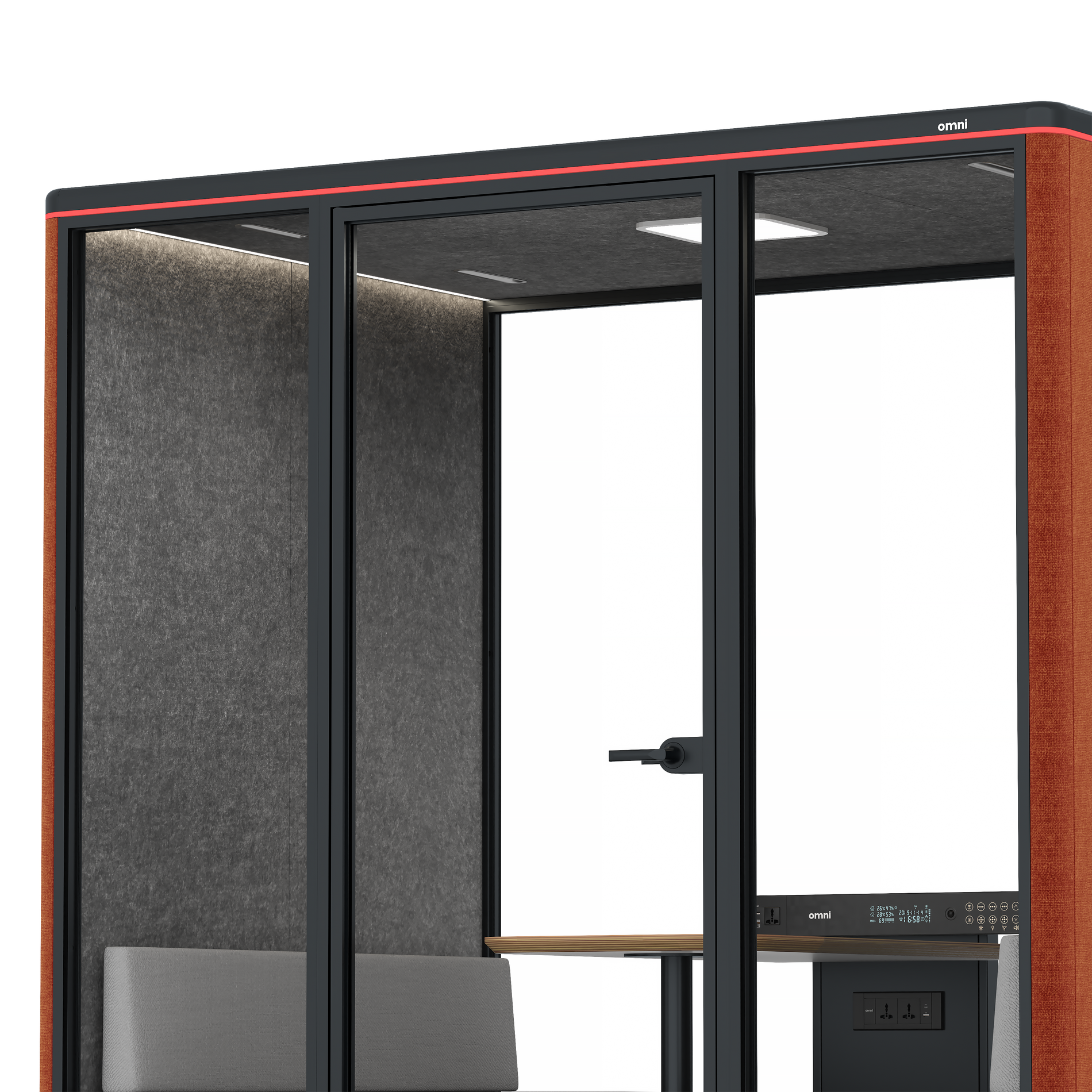 Omni FourSofa / Bloody Orange / #615f5d