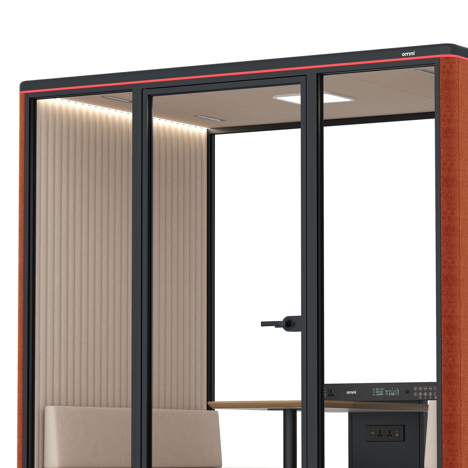 Omni FourSofa / Bloody Orange / #a18e7e