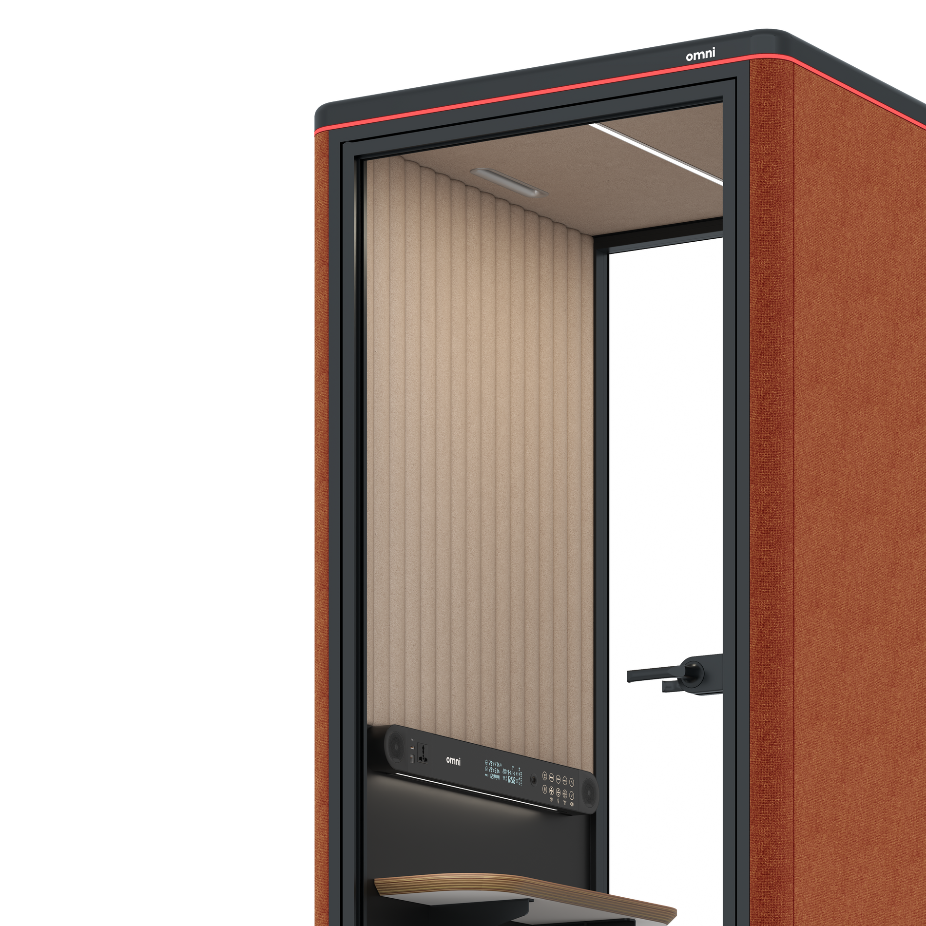 Omni OneCompact Sit-down / Bloody Orange / Beige Corrugated