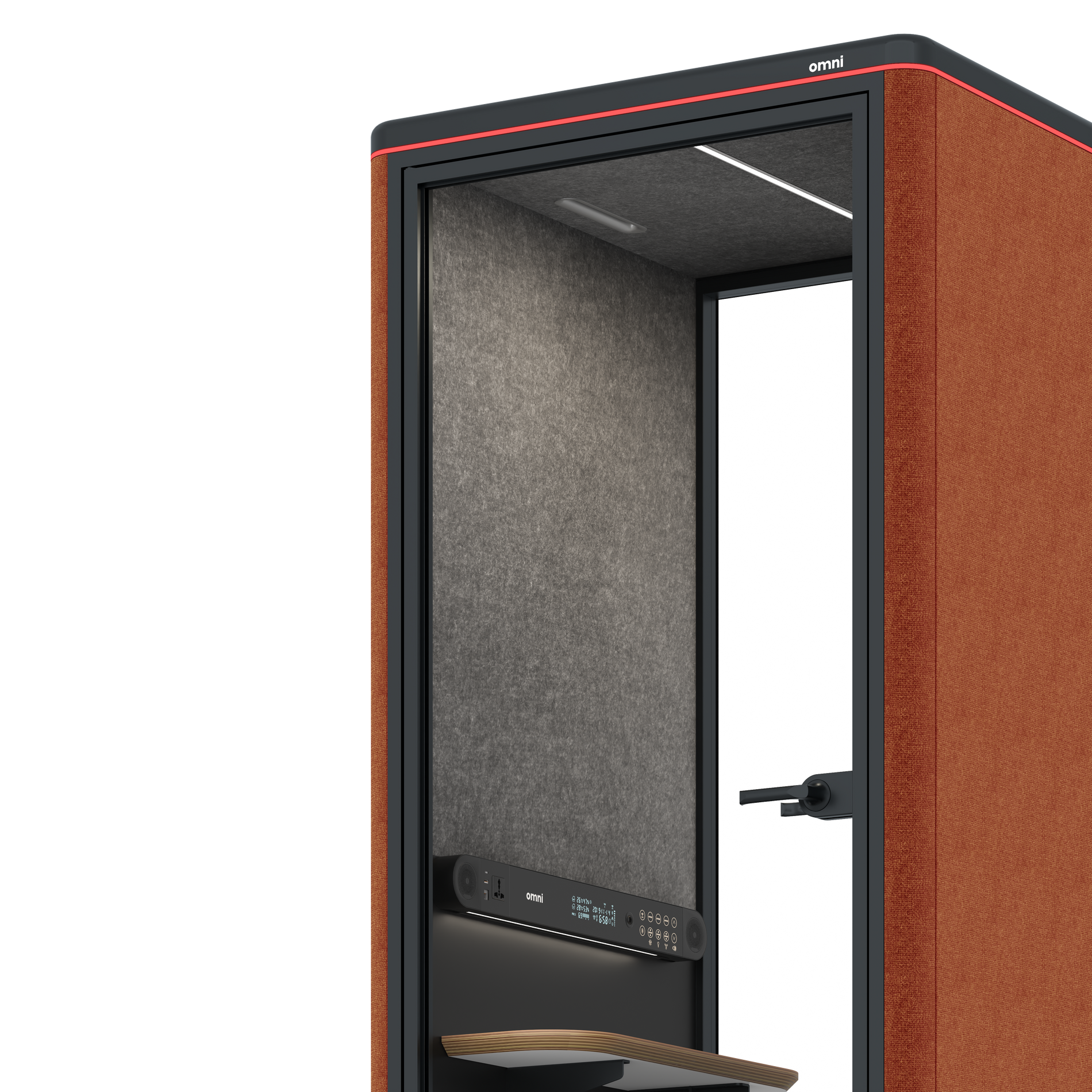 Omni OneCompact Sit-down / Bloody Orange / Dark Grey Pet Board