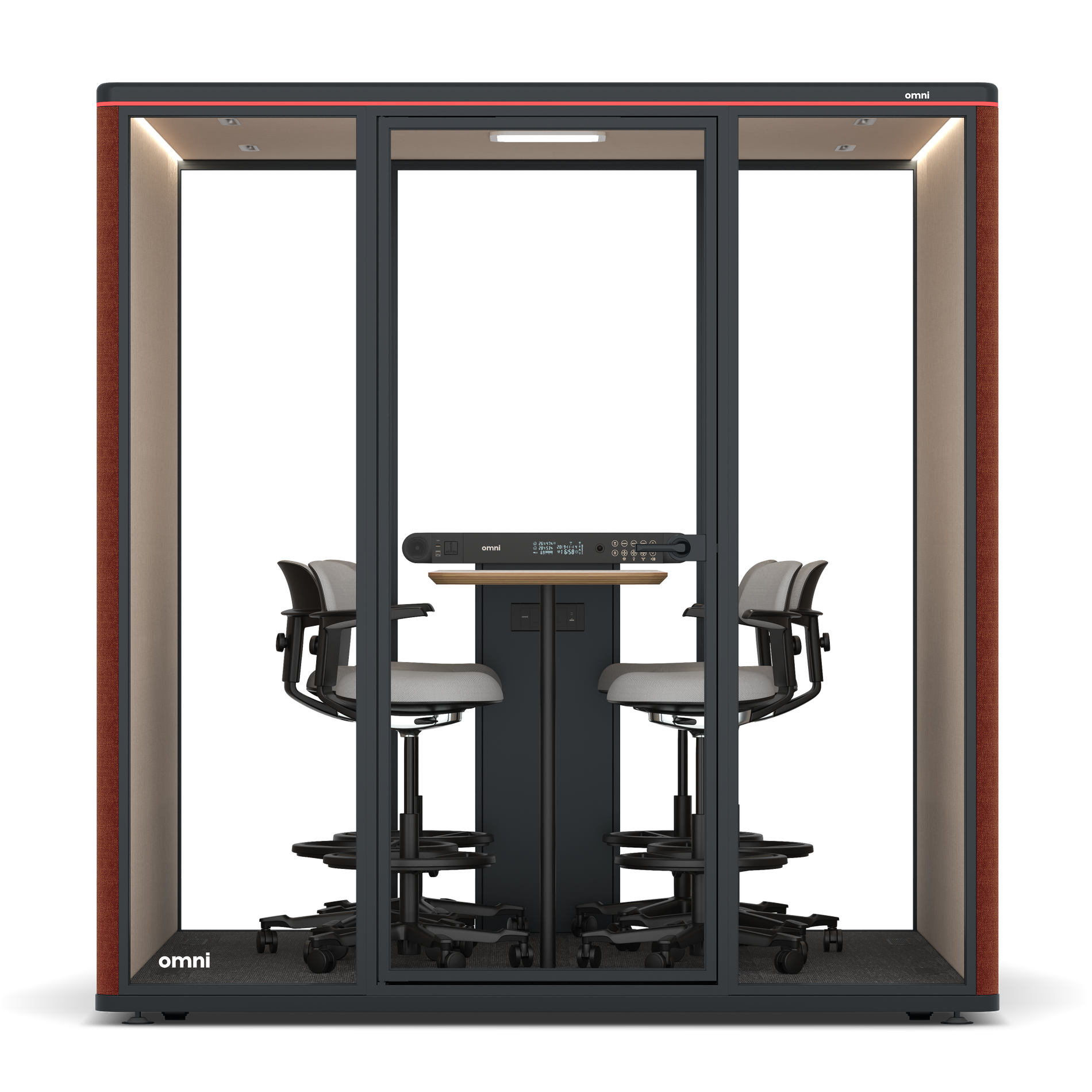 Omni SixCounter Meeting Table / Gabriel Medley Deep Rouge / #a18e7e