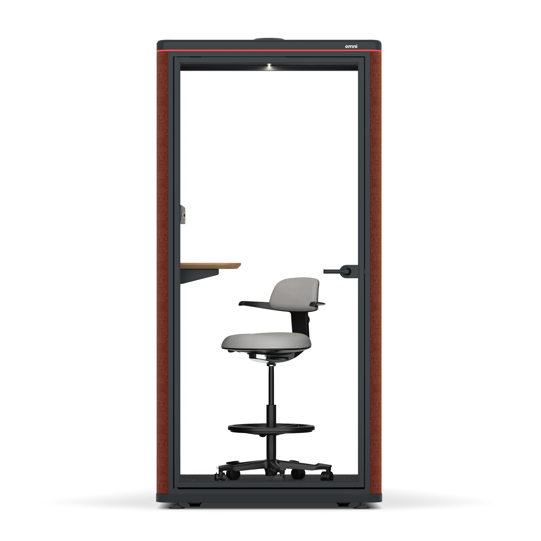 Omni One PlusStatic Device Shelf / Gabriel Medley Deep Rouge / #6d6c69