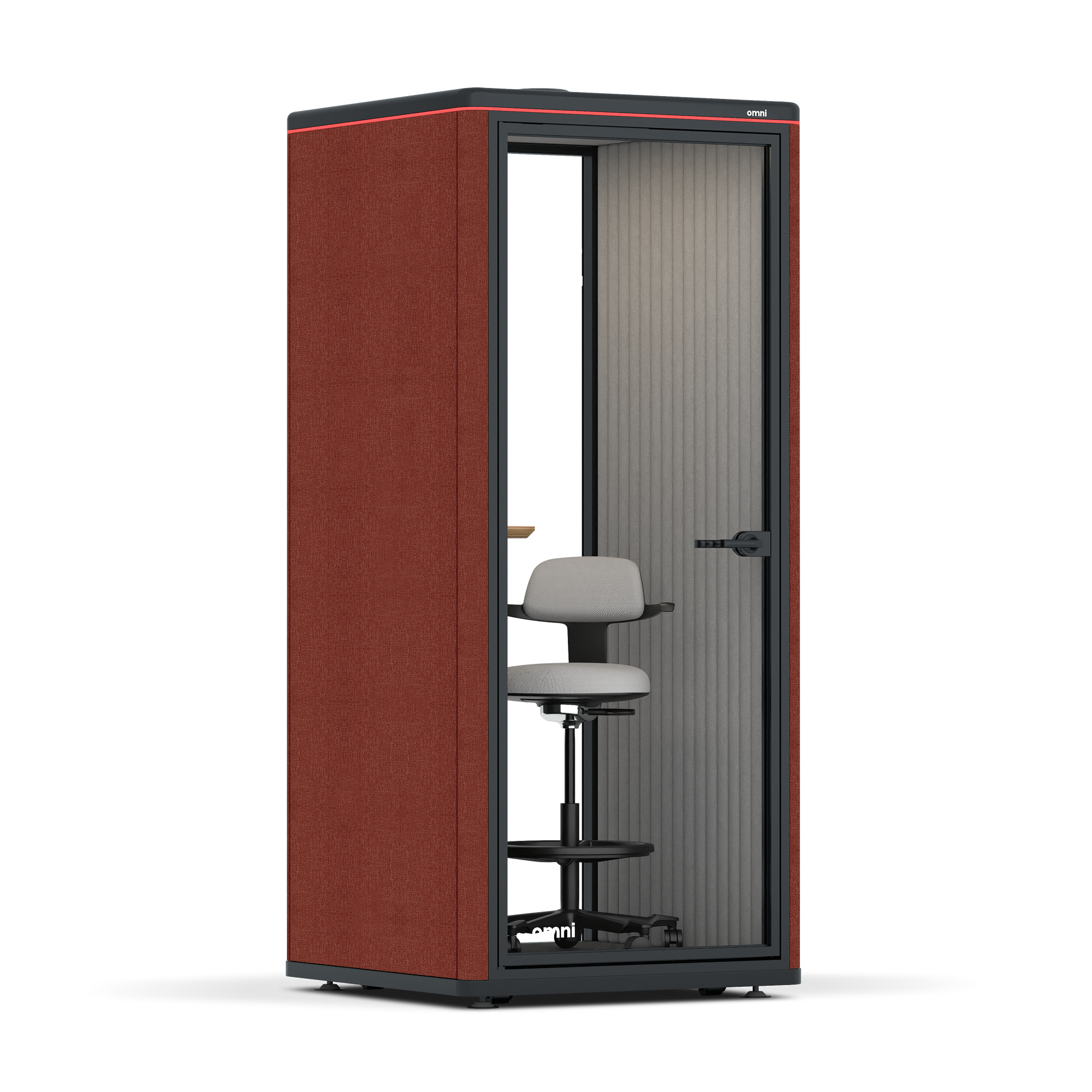 Omni OneStatic Device Shelf / Gabriel Medley Deep Rouge / #a49f98