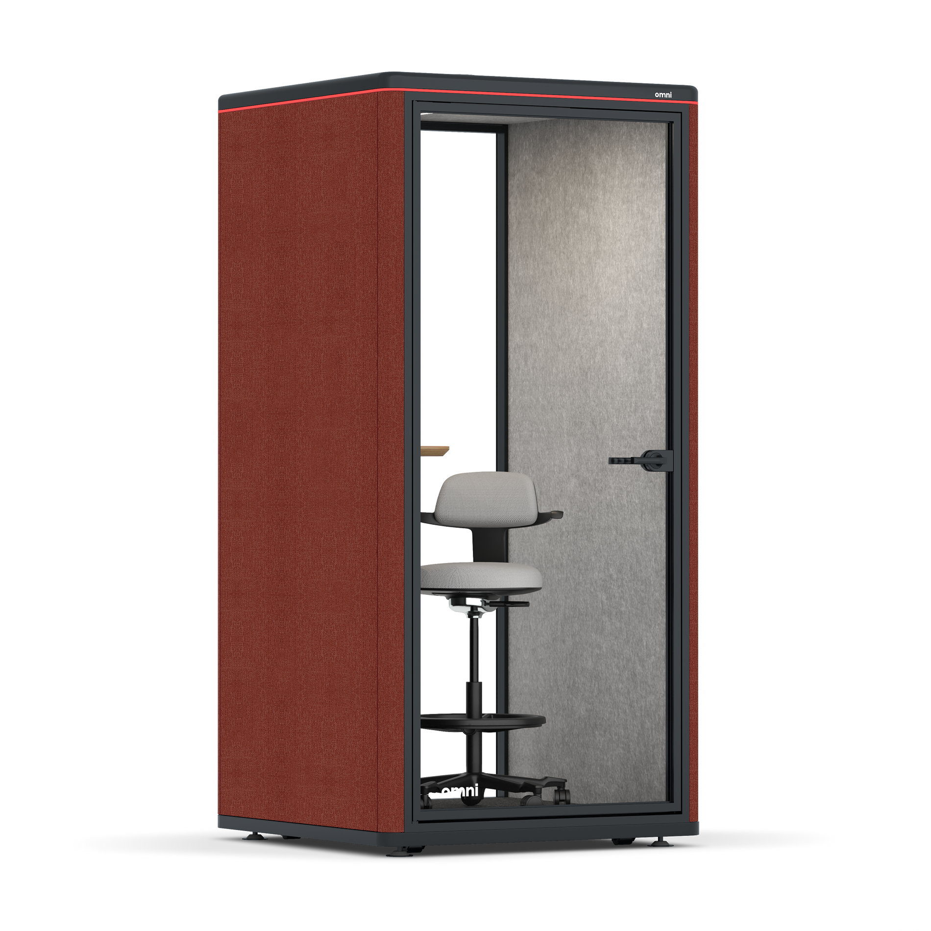 Omni One PlusStatic Device Shelf / Gabriel Medley Deep Rouge / #a49f98