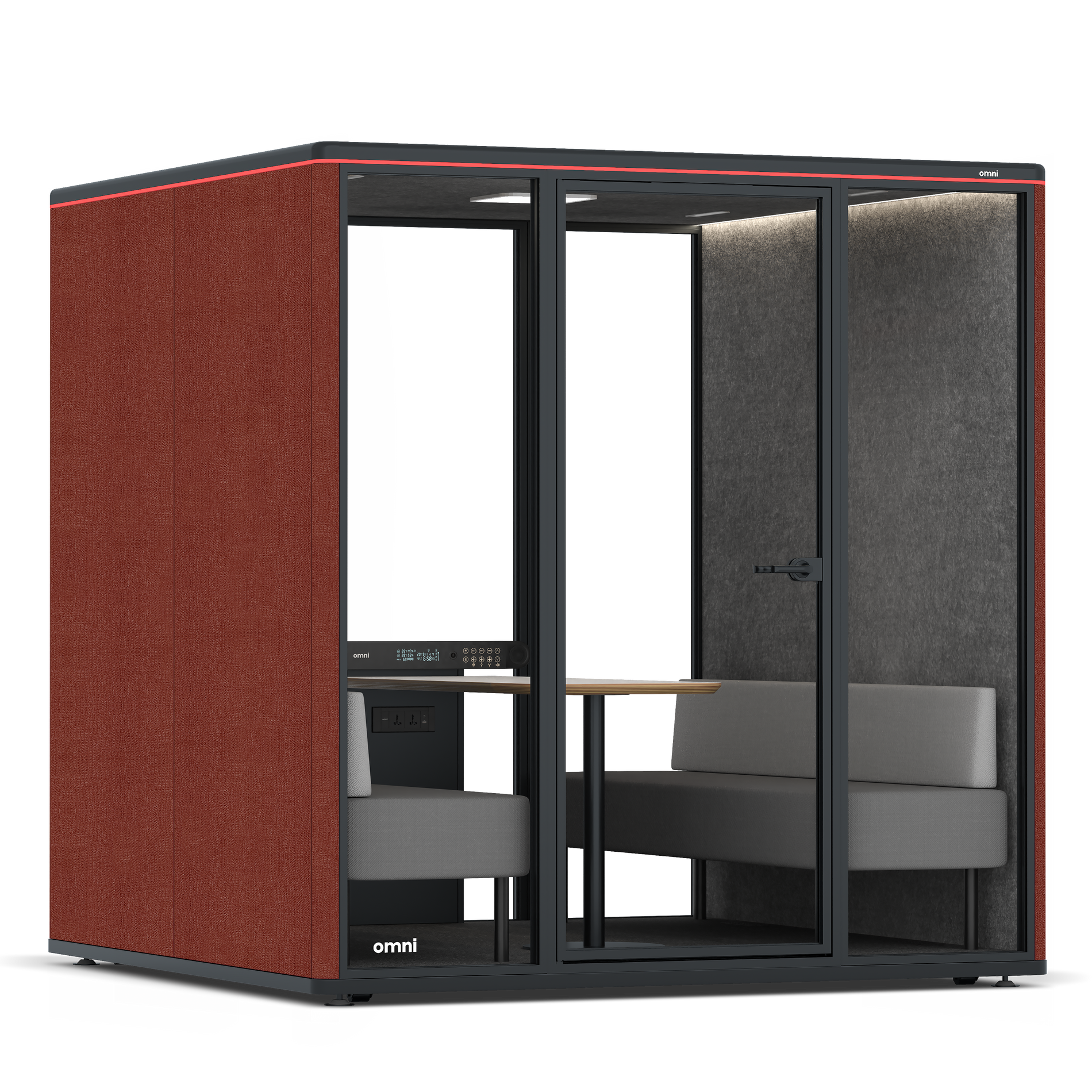 Omni SixSofa / Gabriel Medley Deep Rouge / #615f5d