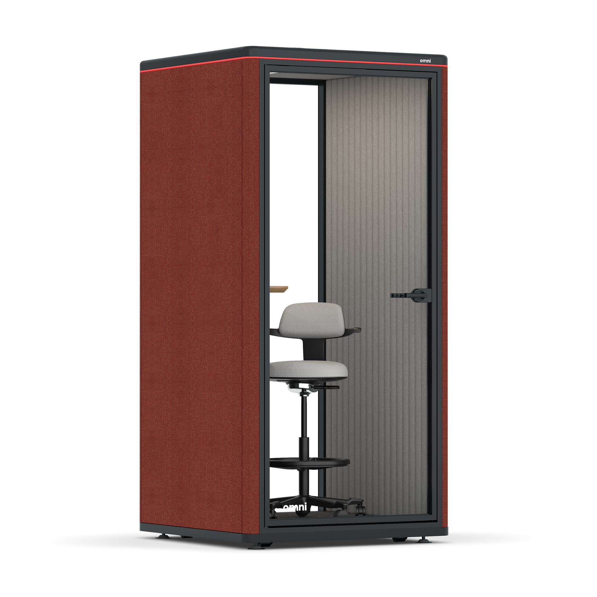 Omni One PlusStatic Device Shelf / Gabriel Medley Deep Rouge / #6d6c69