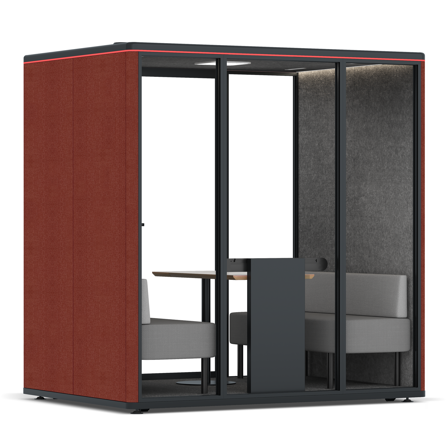 Omni FourSofa / Gabriel Medley Deep Rouge / #615f5d