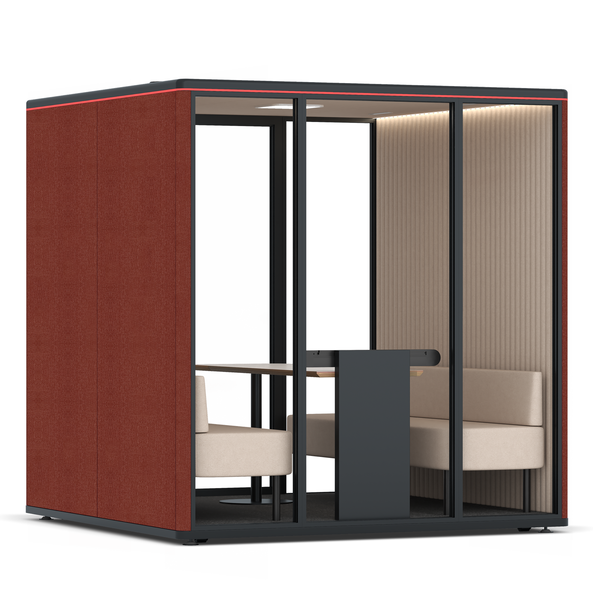 Omni SixSofa / Gabriel Medley Deep Rouge / #a18e7e