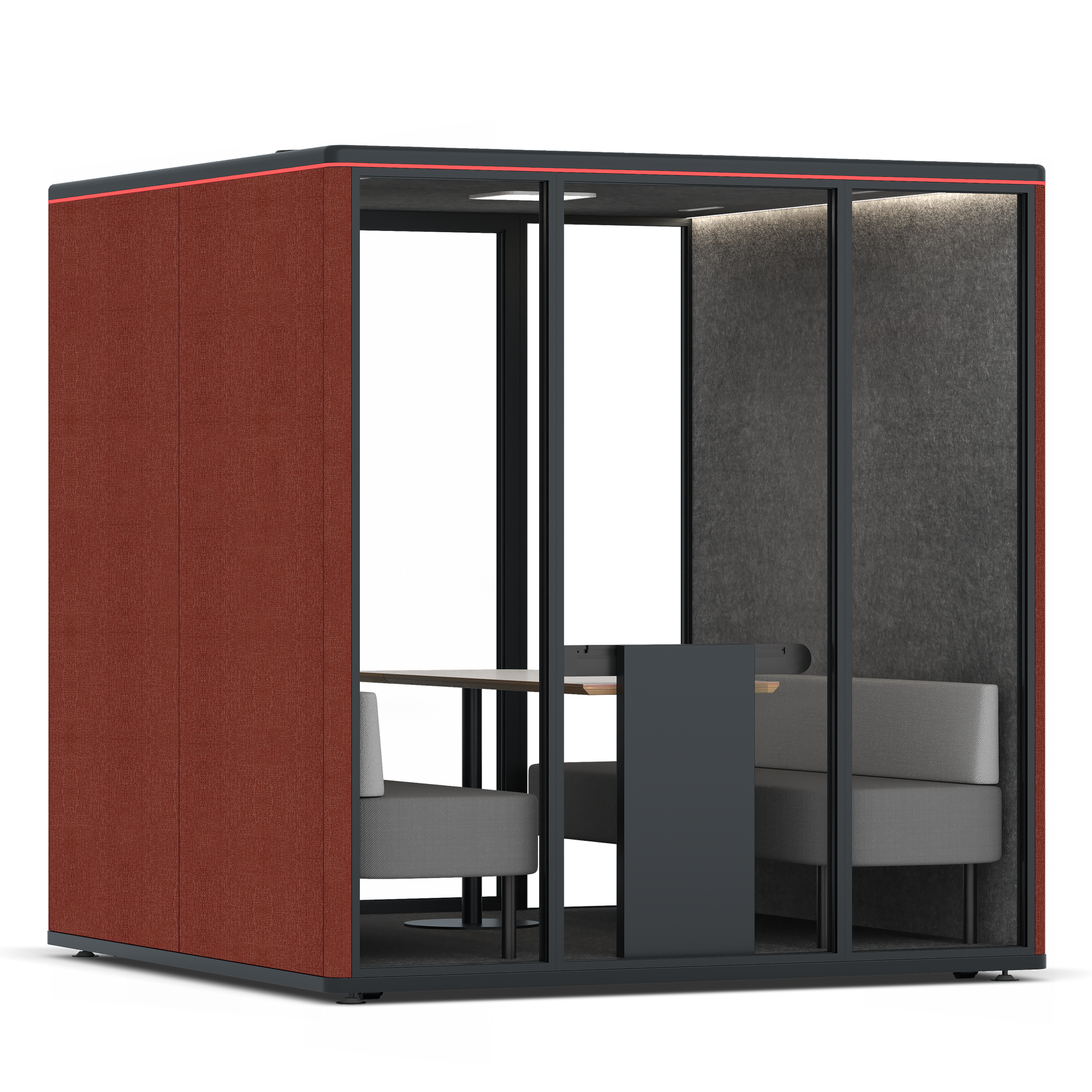 Omni SixSofa / Gabriel Medley Deep Rouge / #615f5d