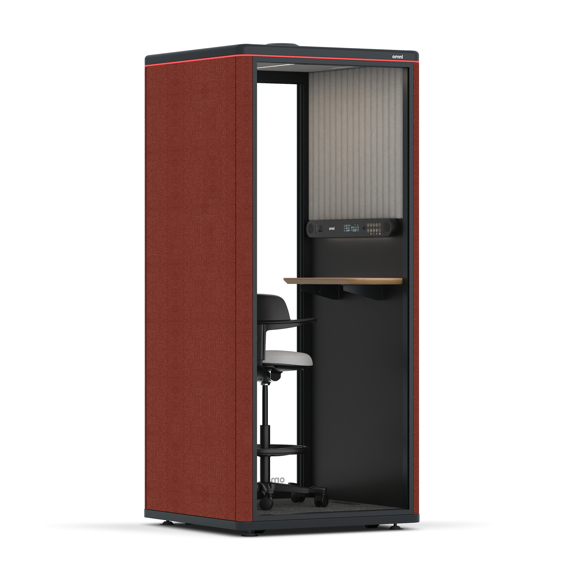Omni OneStatic Device Shelf / Gabriel Medley Deep Rouge / #a49f98
