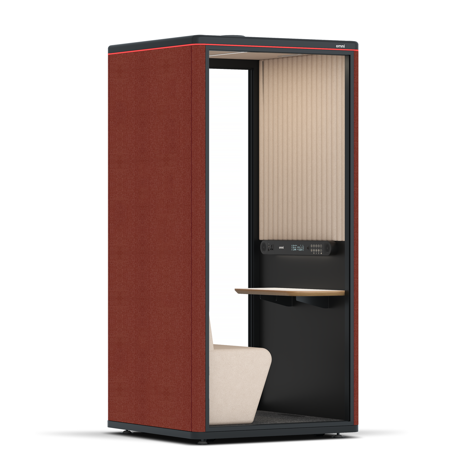 Omni One PlusPlus Sit-down / Gabriel Medley Deep Rouge / Beige Corrugated