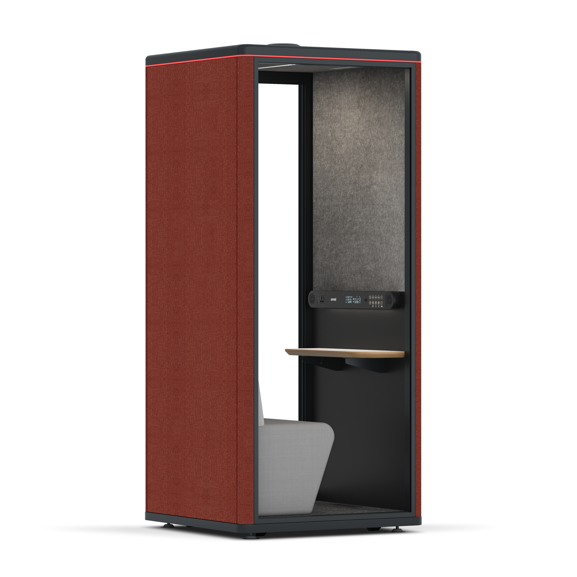 Omni OneCompact Sit-down / Gabriel Medley Deep Rouge / Dark Grey Pet Board