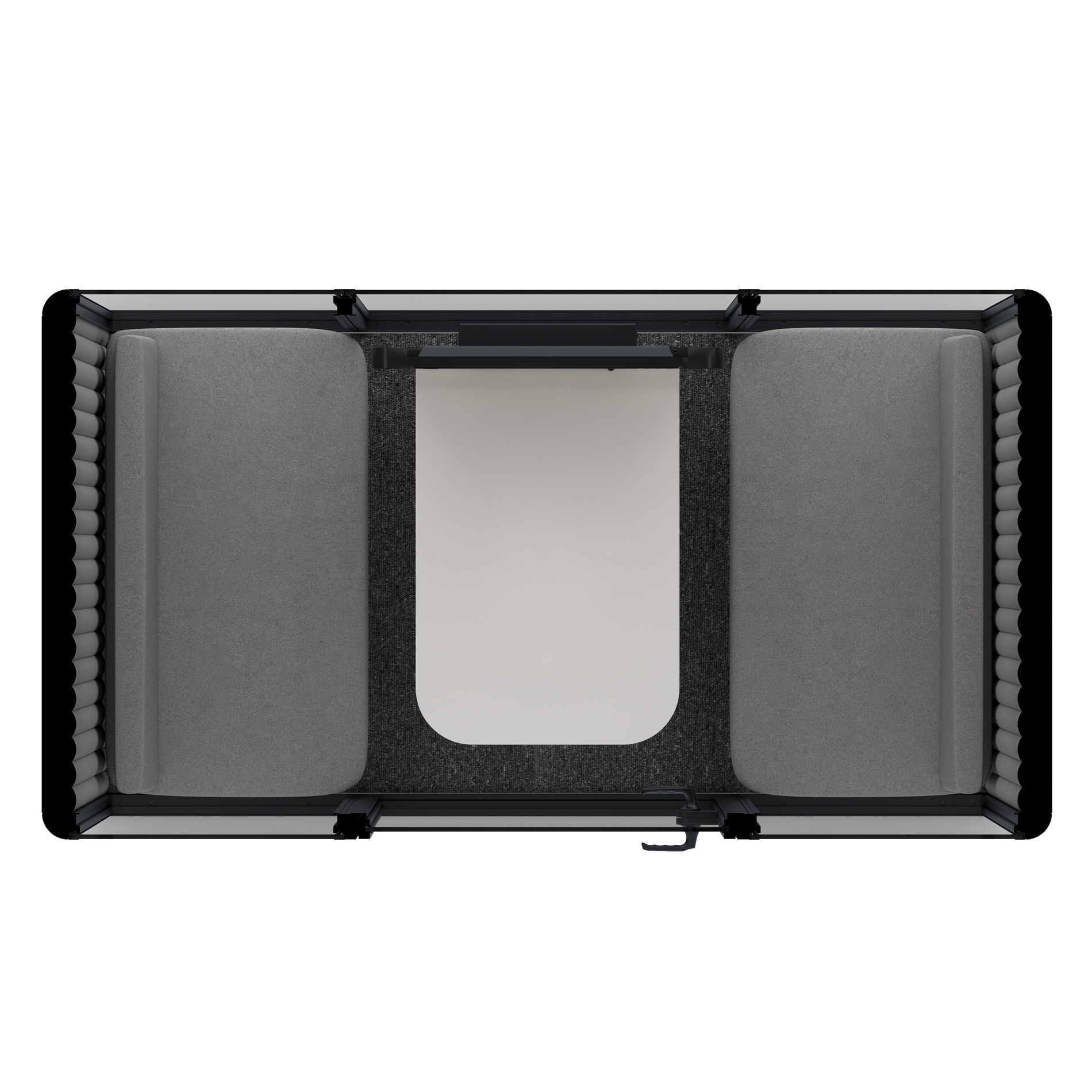 Omni DemiTable (+ Monitor Stand) / Gabriel Medley Deep Rouge / #6d6c69