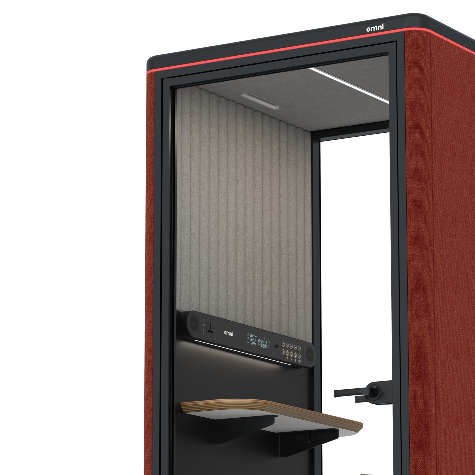 Omni OneStatic Device Shelf / Gabriel Medley Deep Rouge / #a49f98