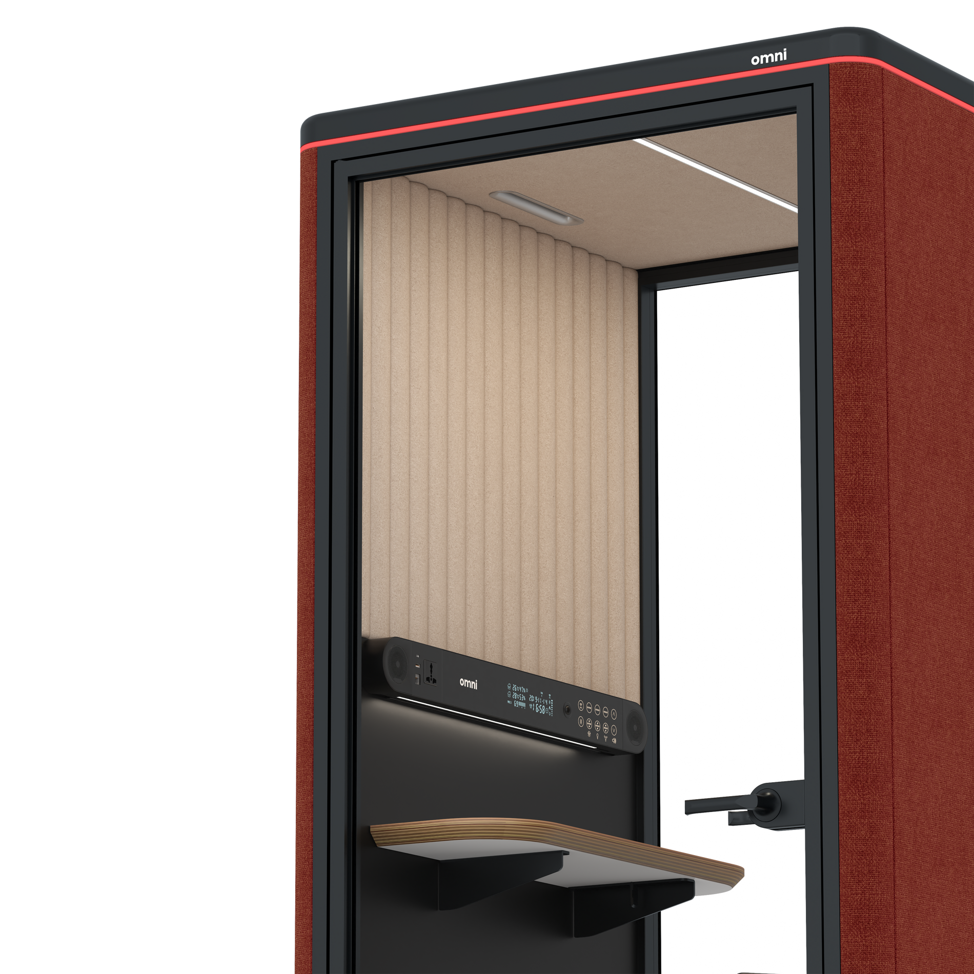 Omni OneStatic Device Shelf / Gabriel Medley Deep Rouge / #a18e7e