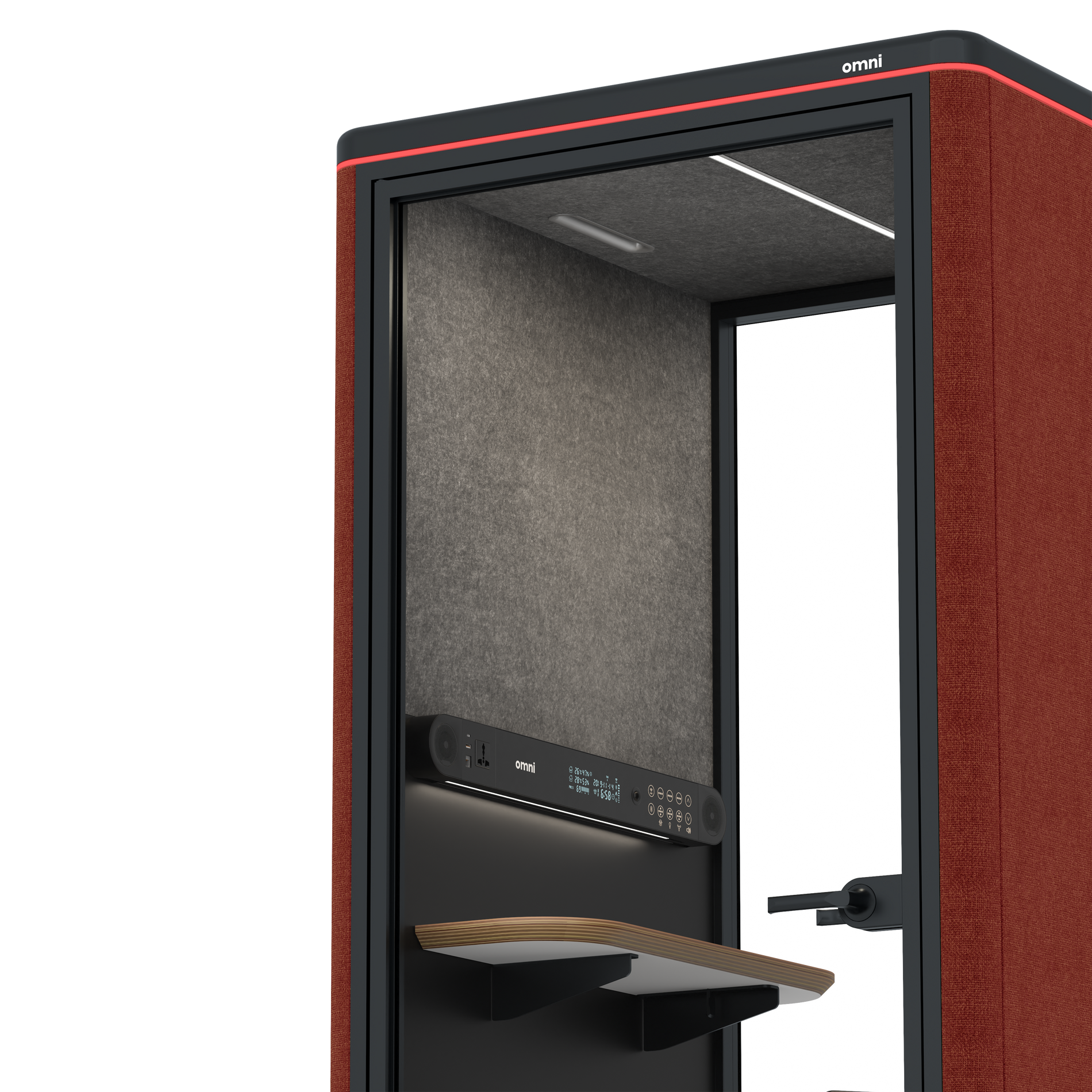 Omni OneStatic Device Shelf / Gabriel Medley Deep Rouge / #615f5d