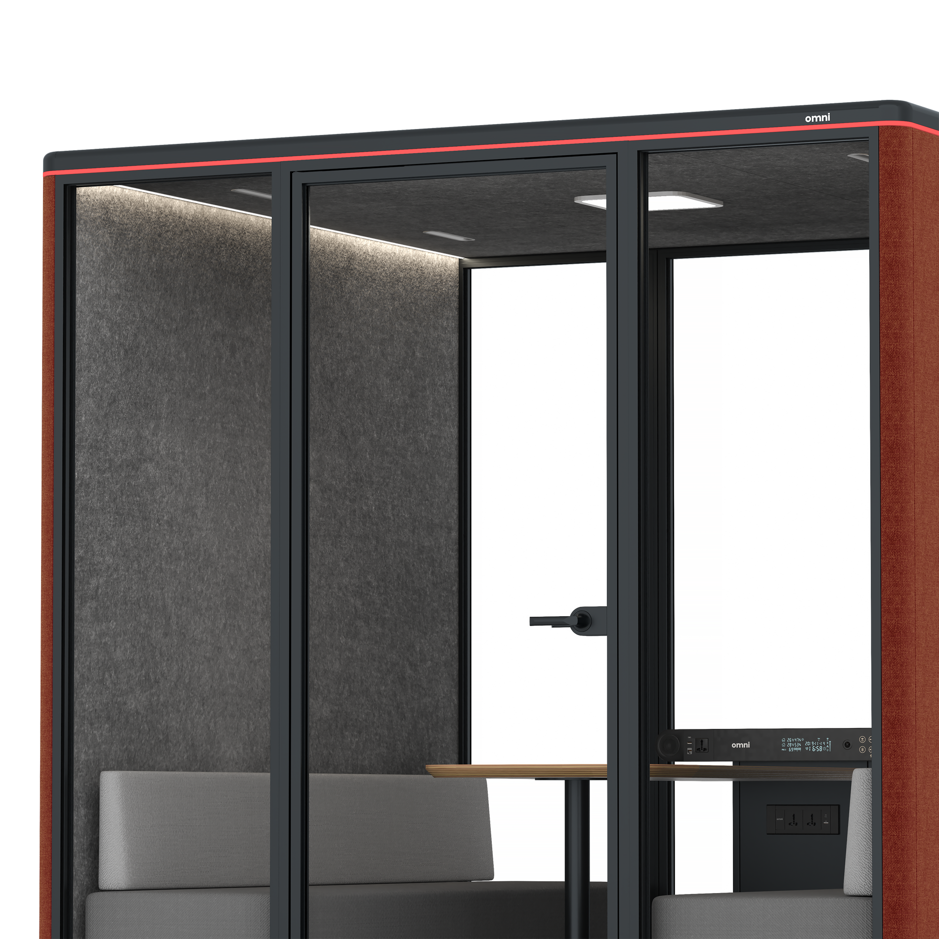 Omni SixSofa / Gabriel Medley Deep Rouge / #615f5d