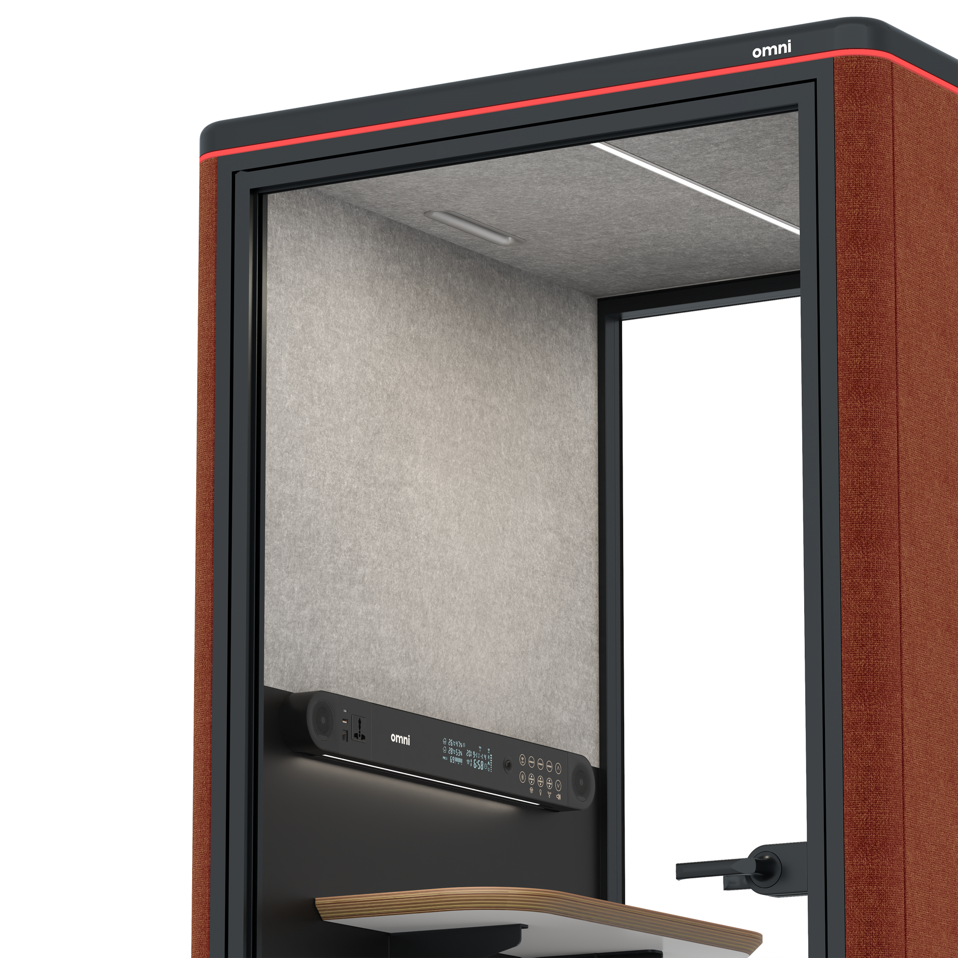 Omni One PlusStatic Device Shelf / Gabriel Medley Deep Rouge / #a49f98