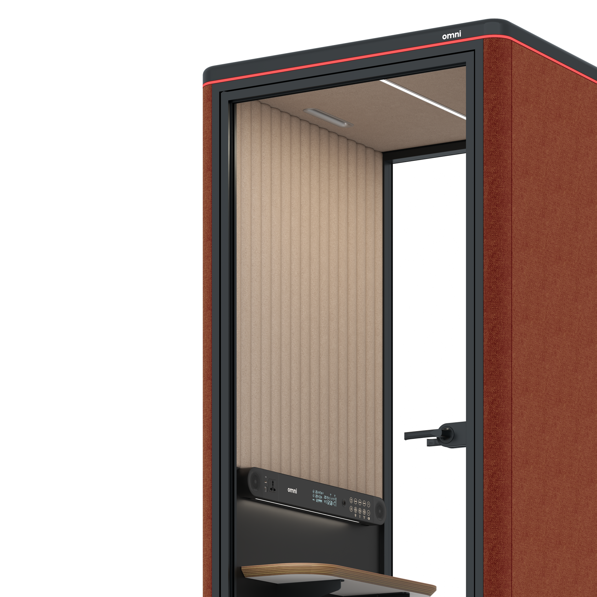 Omni OneCompact Sit-down / Gabriel Medley Deep Rouge / Beige Corrugated