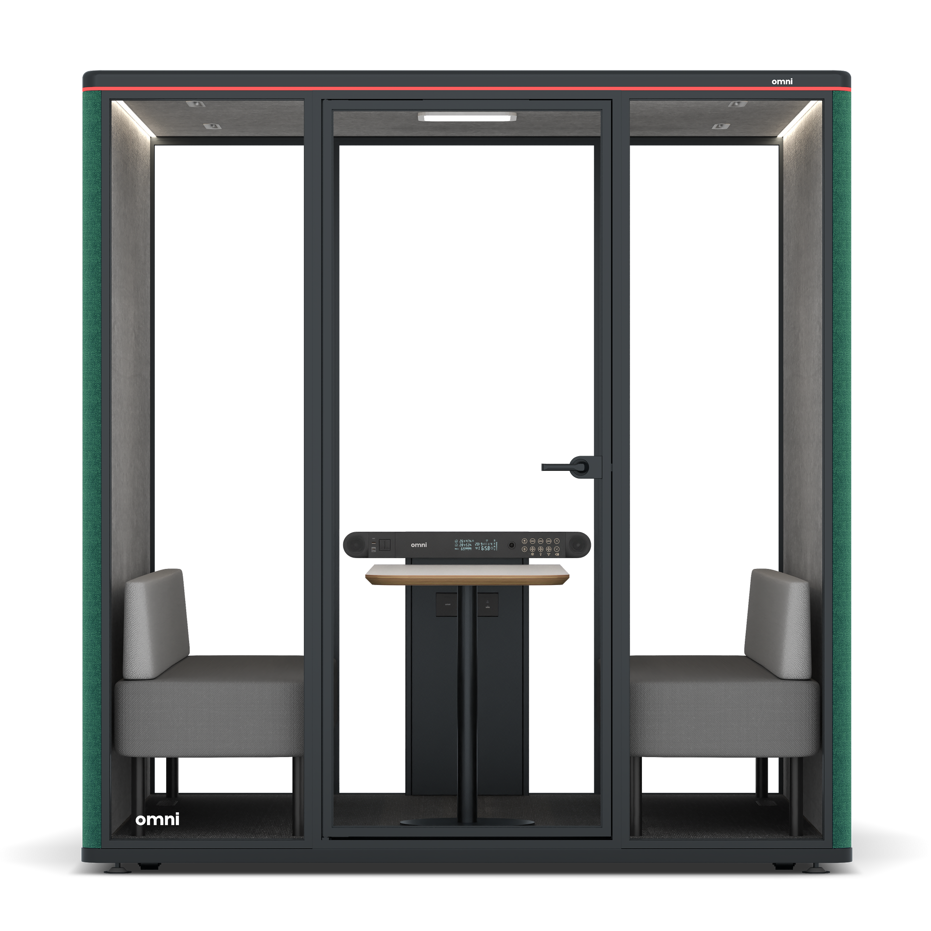 Omni SixSofa / Gabriel Medley Forest Green / #a49f98