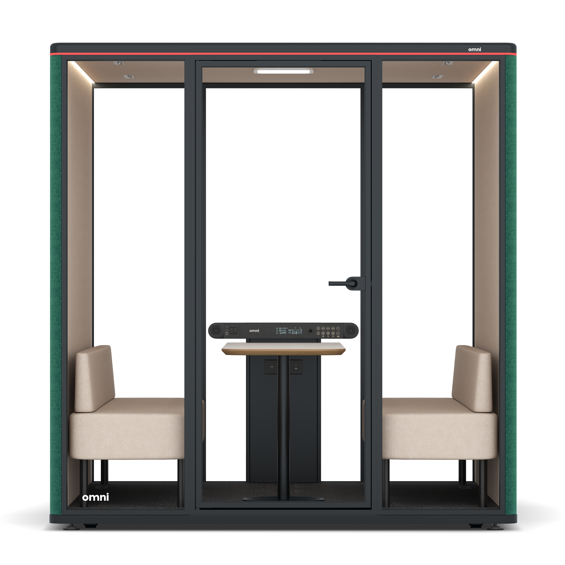Omni SixSofa / Gabriel Medley Forest Green / #a18e7e