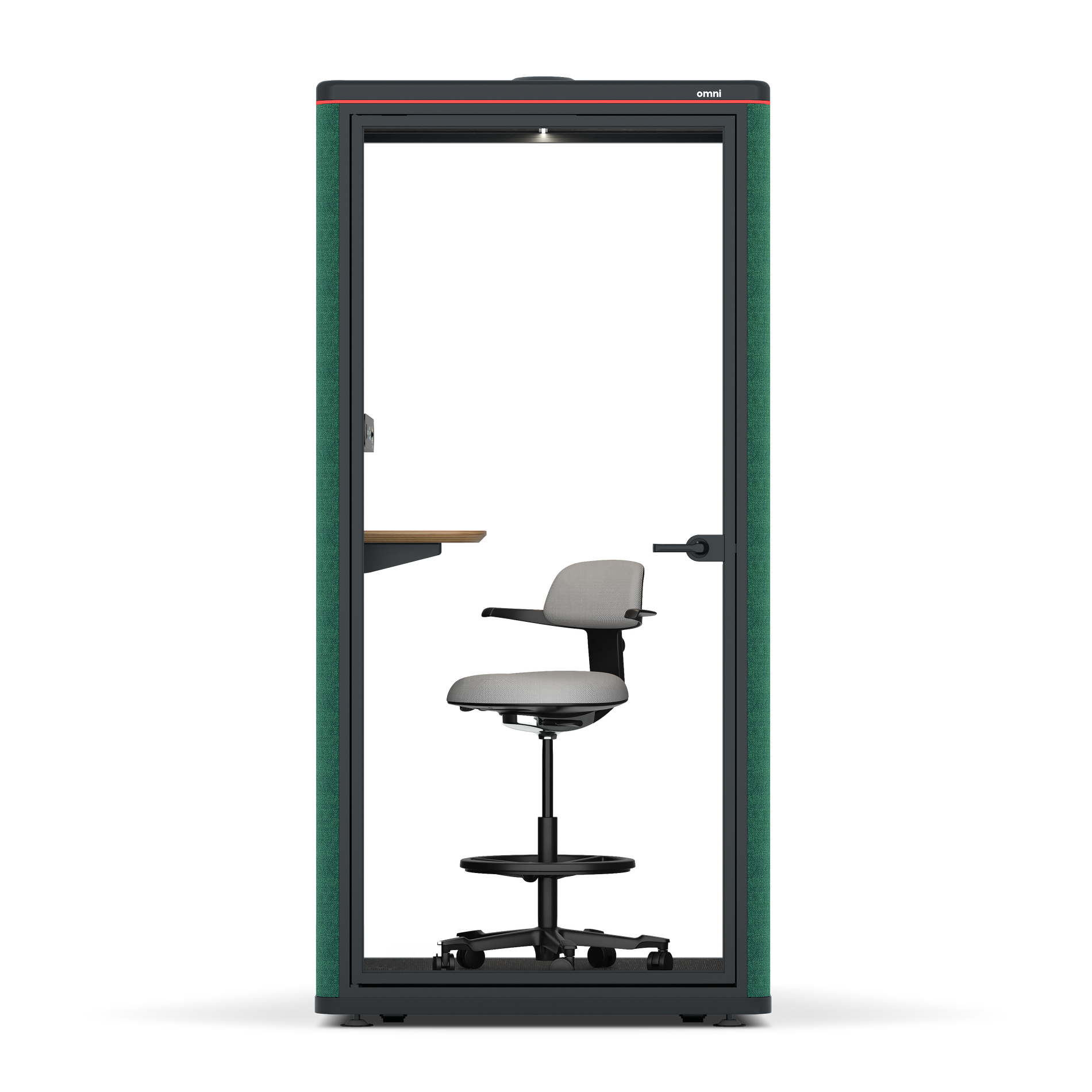 Omni One PlusStatic Device Shelf / Gabriel Medley Forest Green / #615f5d