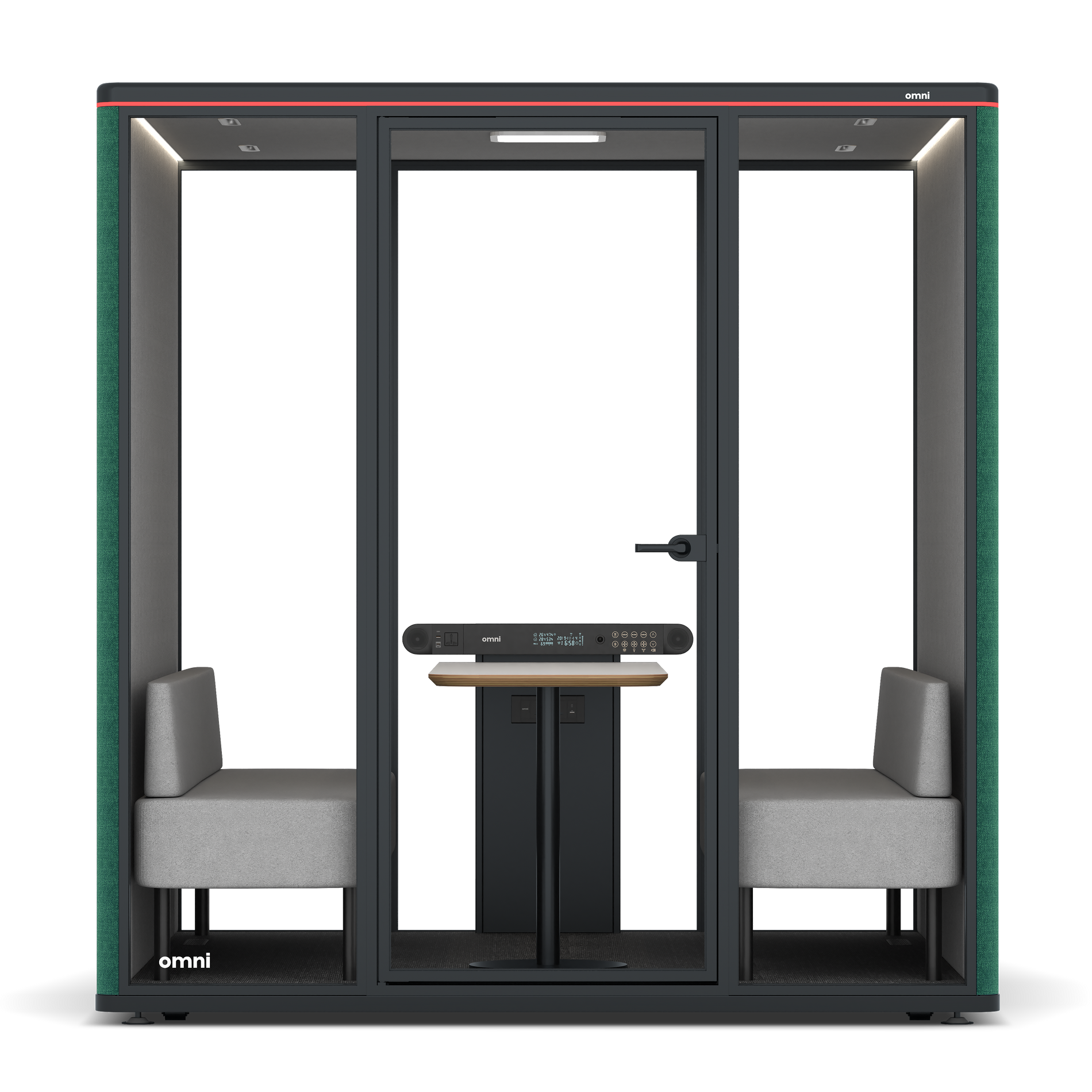 Omni SixSofa / Gabriel Medley Forest Green / #6d6c69