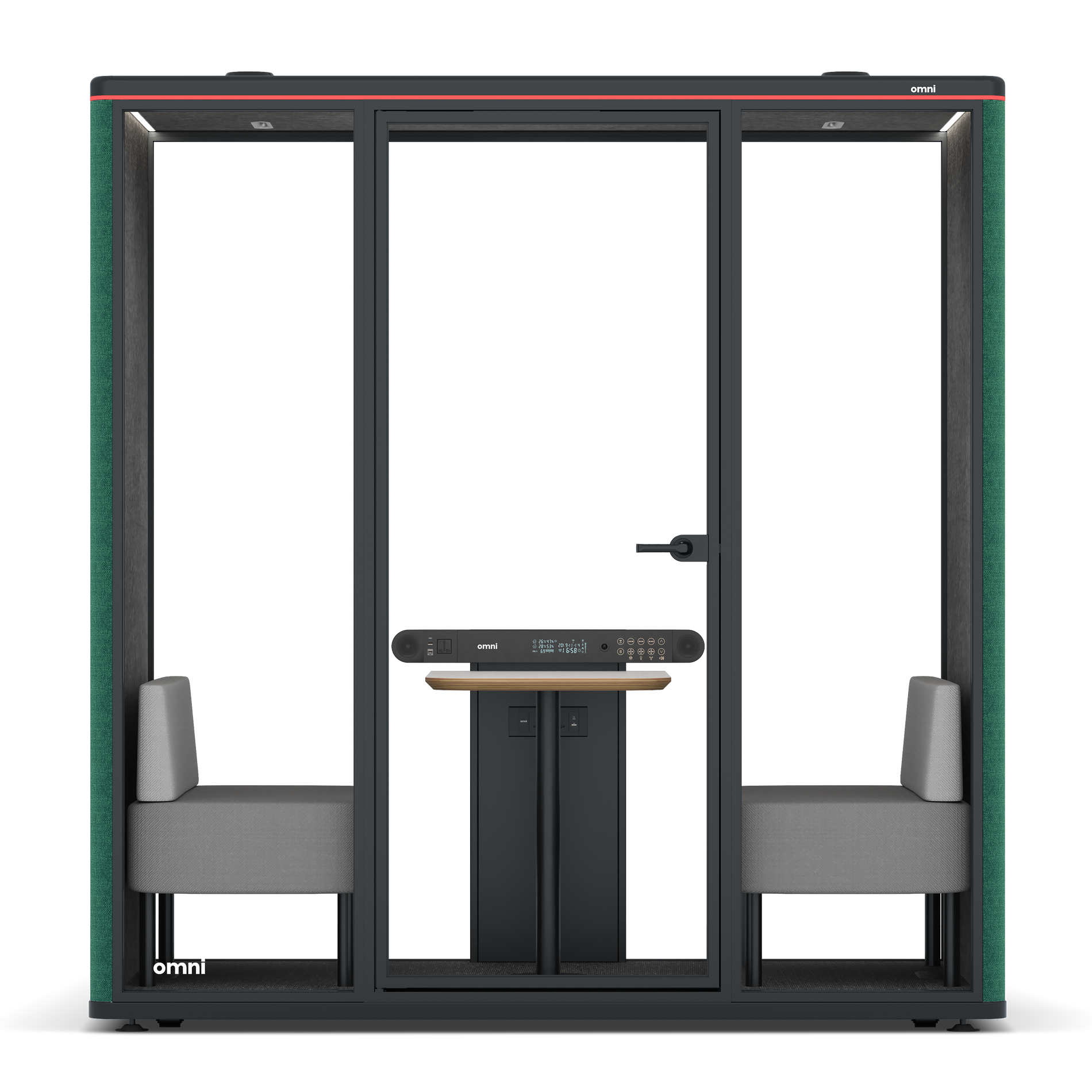 Omni DemiTable / Gabriel Medley Forest Green / #615f5d