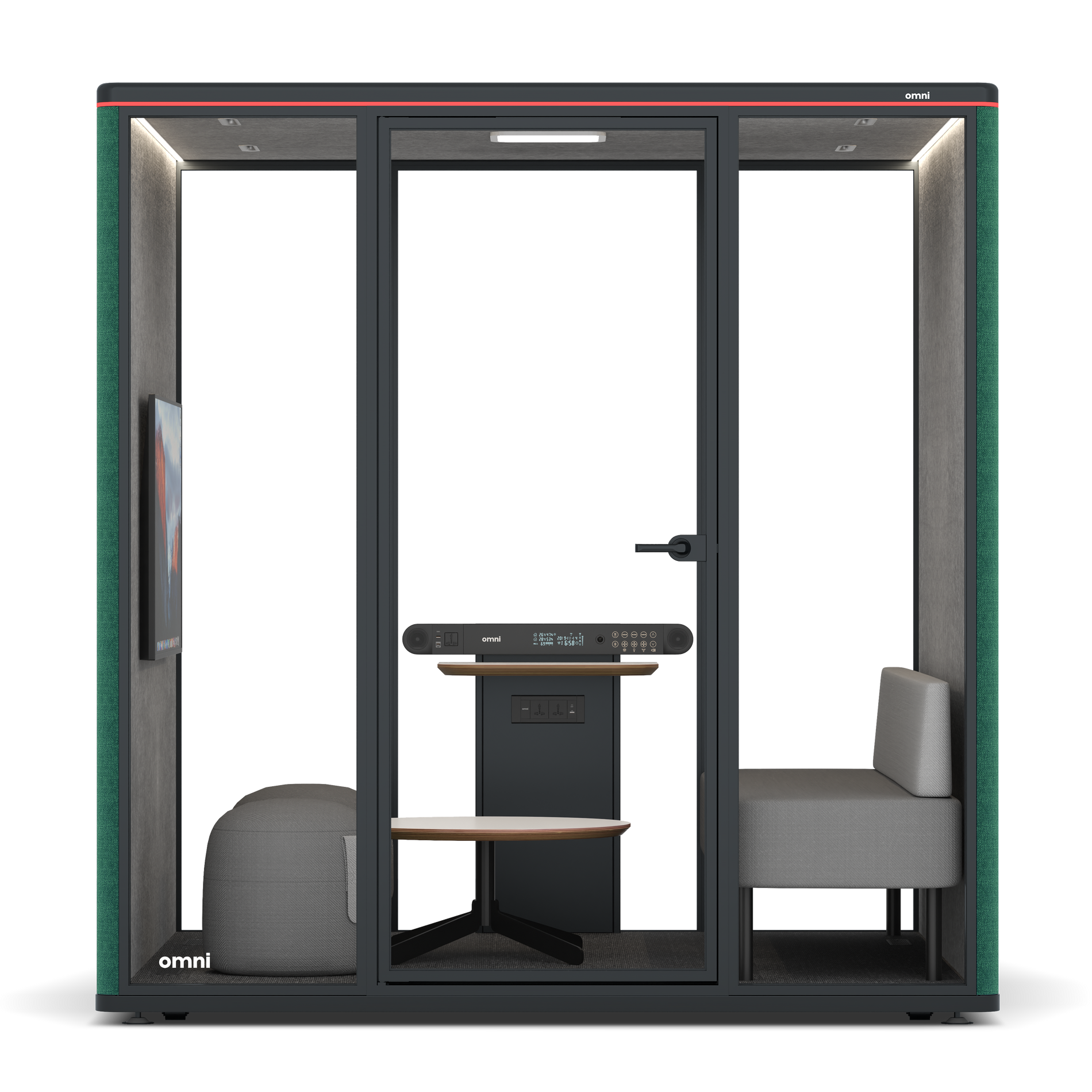 Omni SixLounge / Gabriel Medley Forest Green / #a49f98