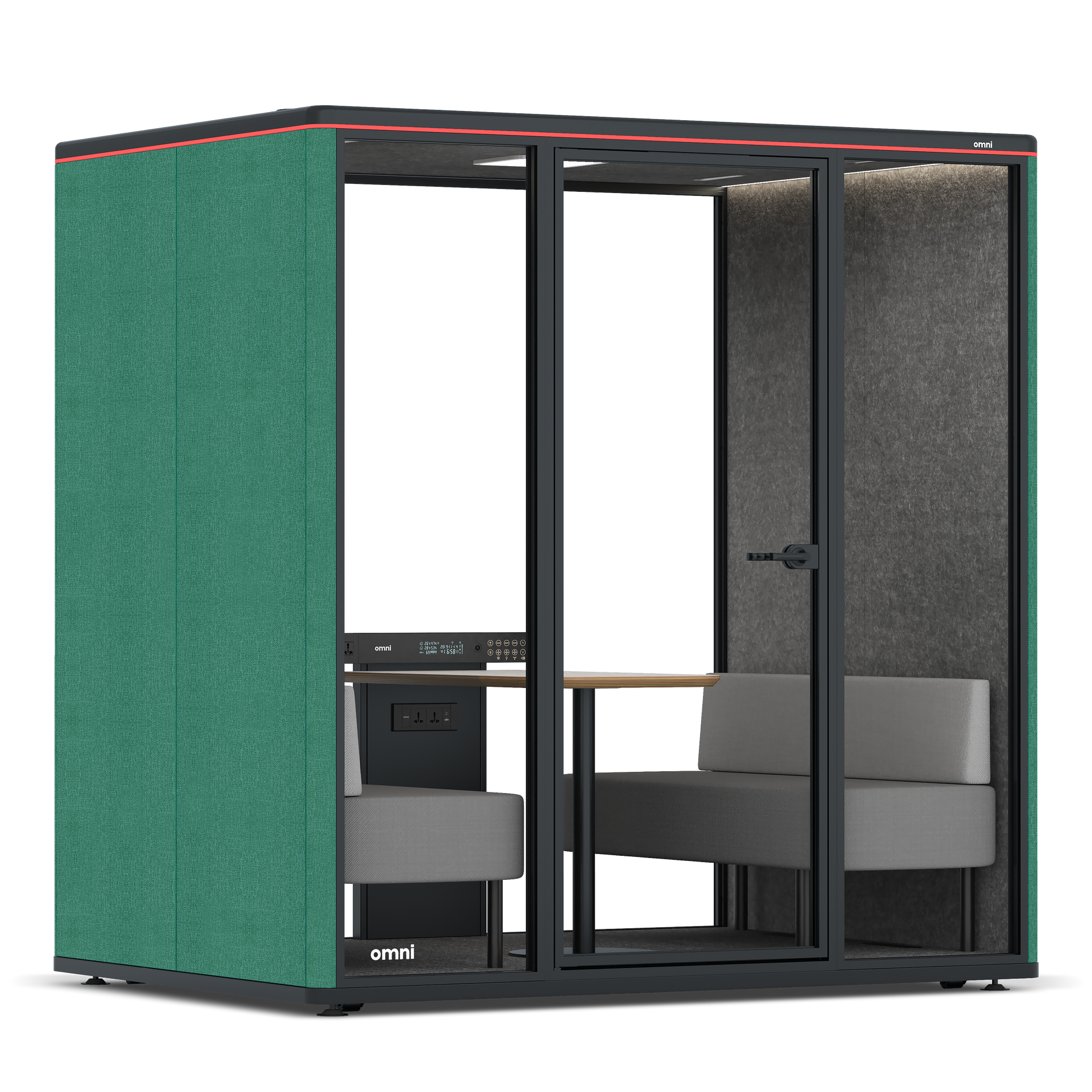 Omni FourSofa / Gabriel Medley Forest Green / #615f5d