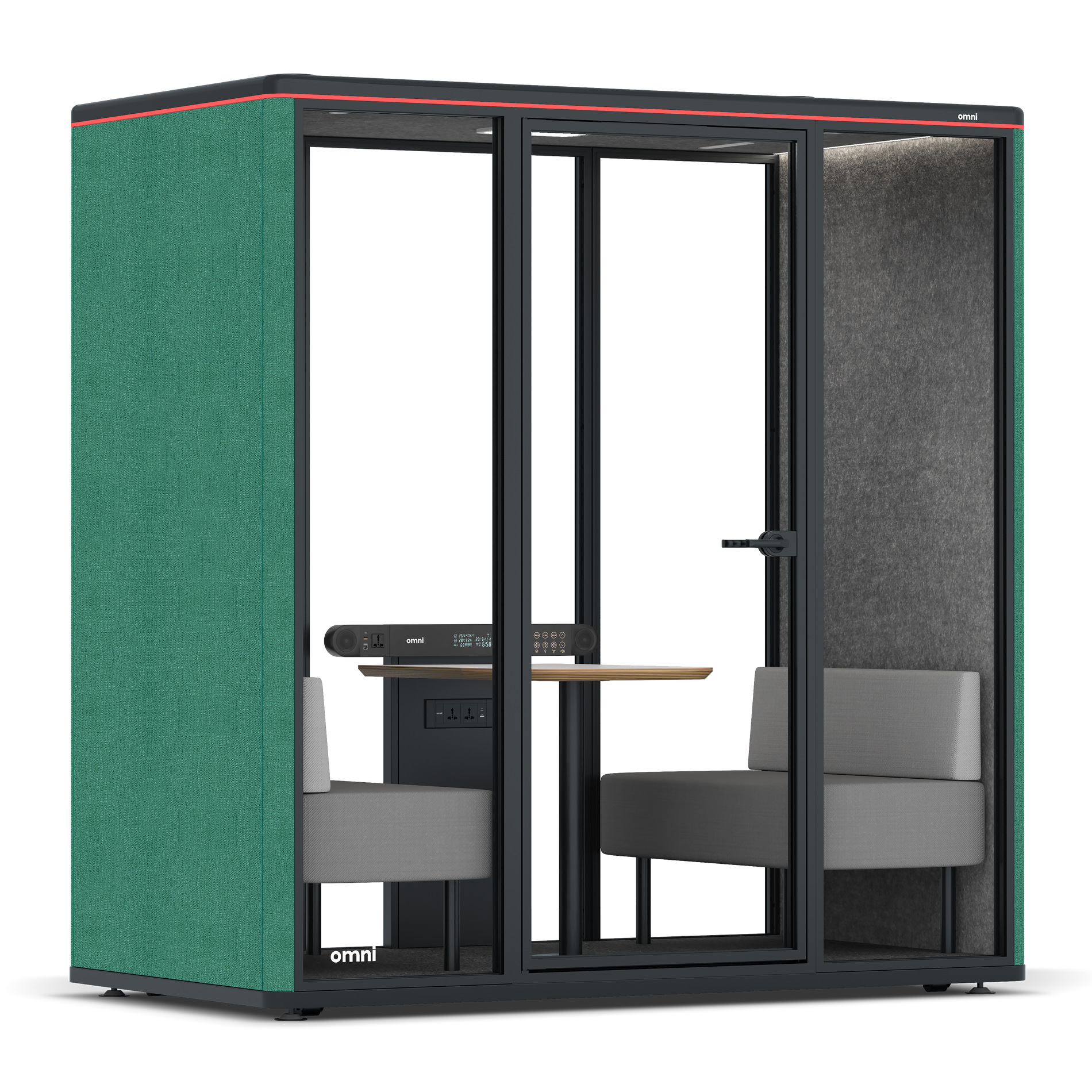 Omni DemiTable / Gabriel Medley Forest Green / #615f5d