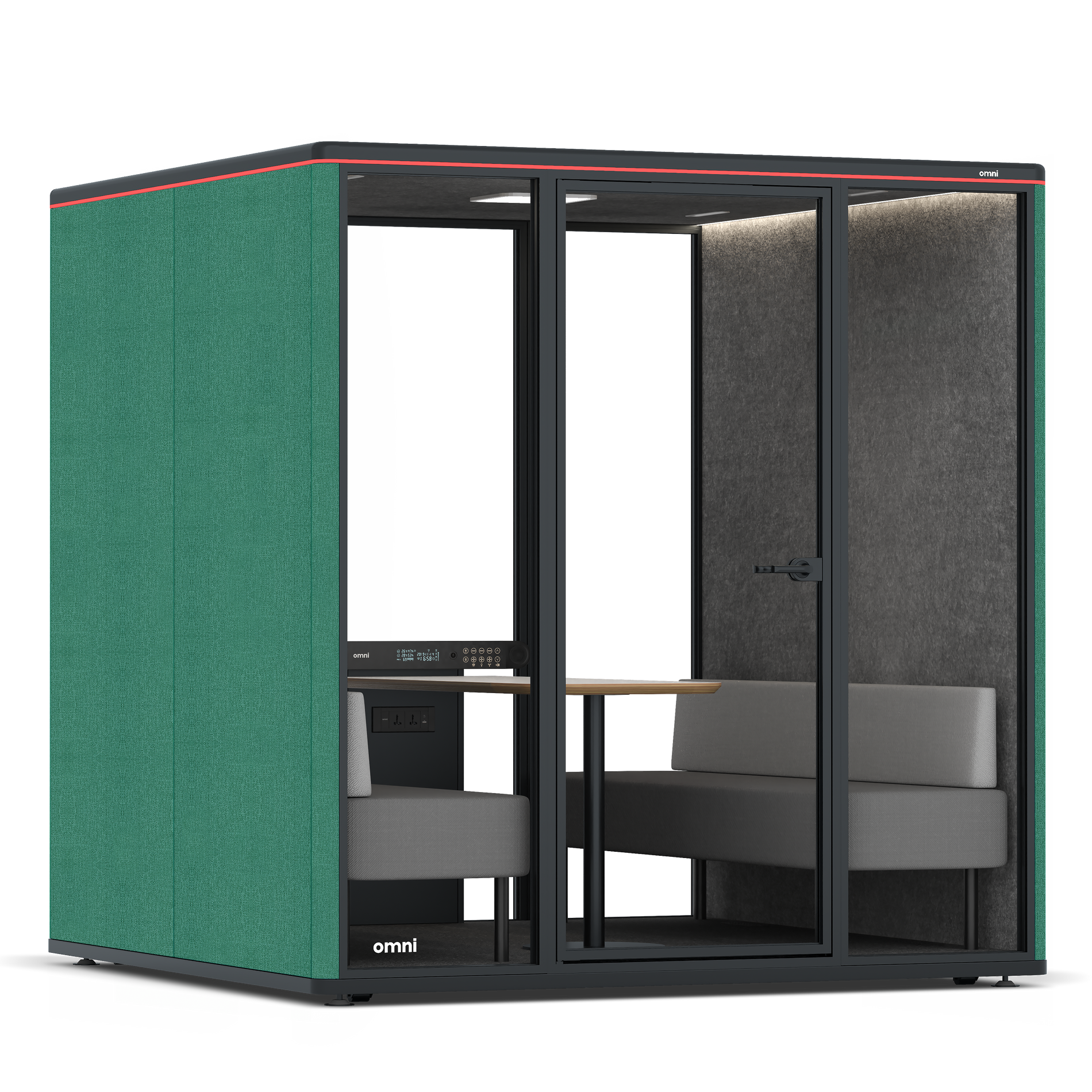 Omni SixSofa / Gabriel Medley Forest Green / #615f5d