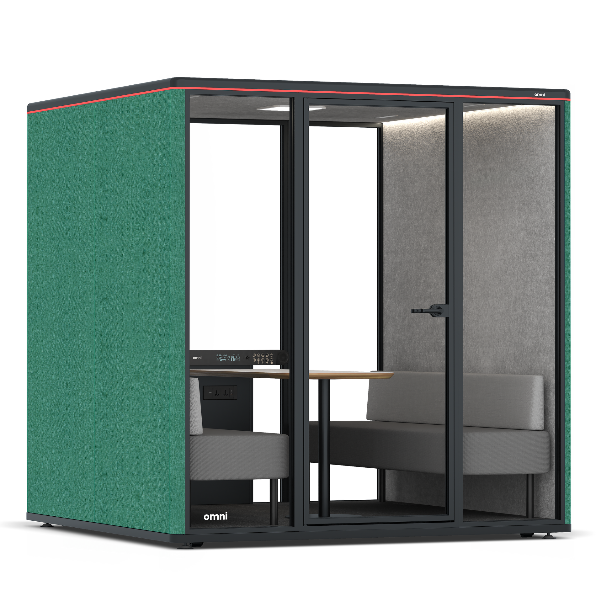 Omni SixSofa / Gabriel Medley Forest Green / #a49f98