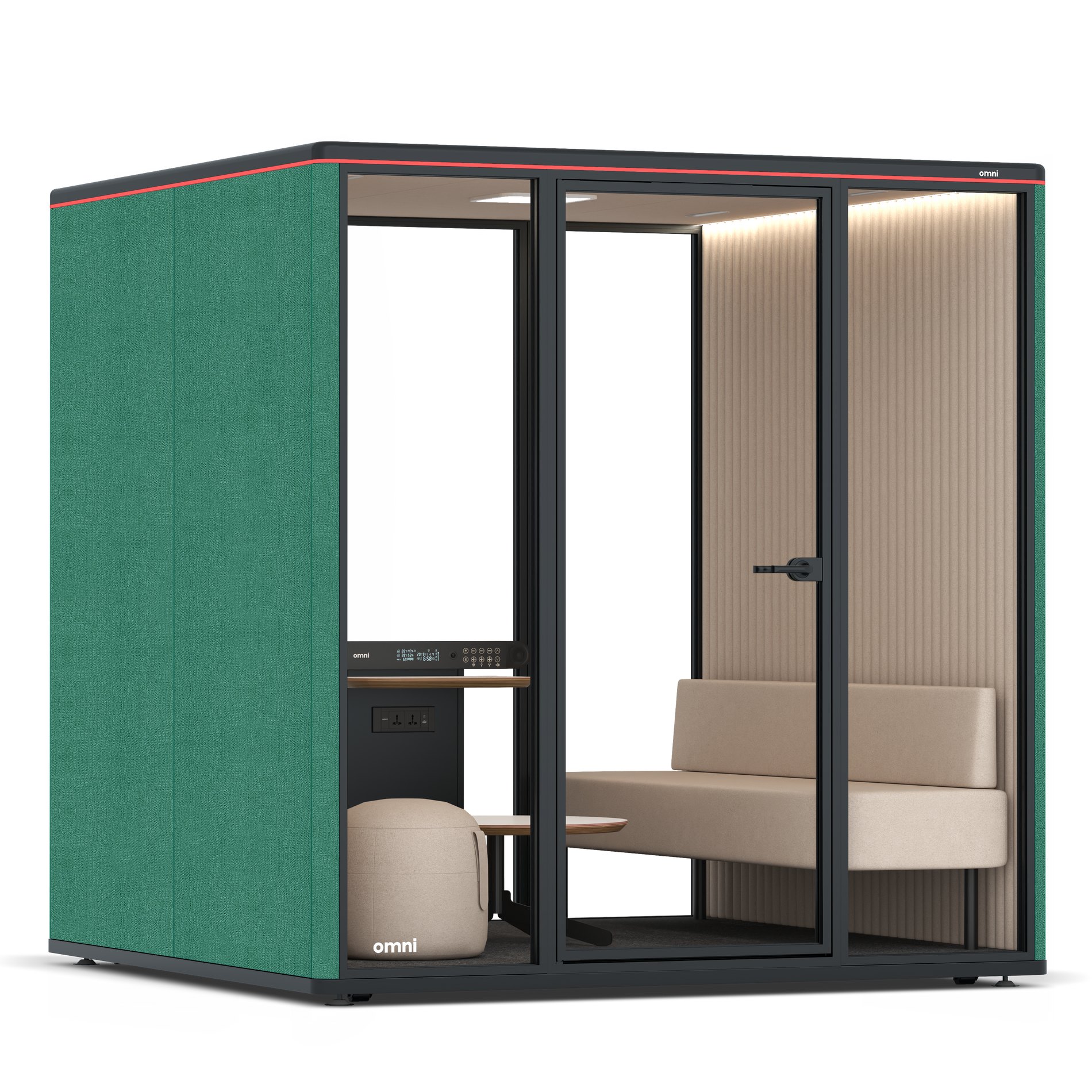 Omni SixLounge / Gabriel Medley Forest Green / #a18e7e