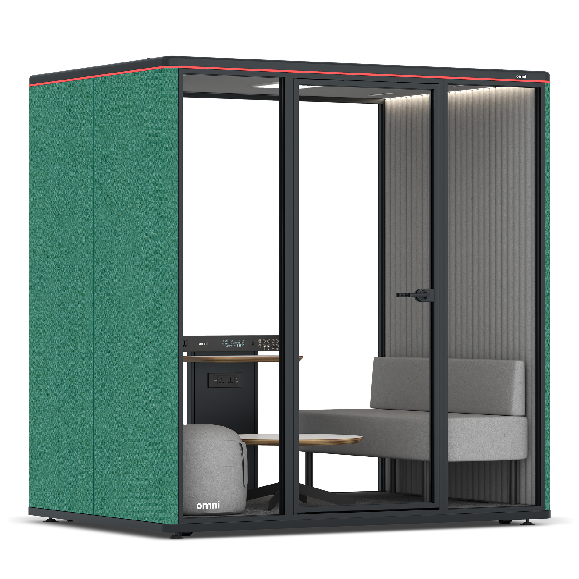 Omni FourLounge / Gabriel Medley Forest Green / #6d6c69