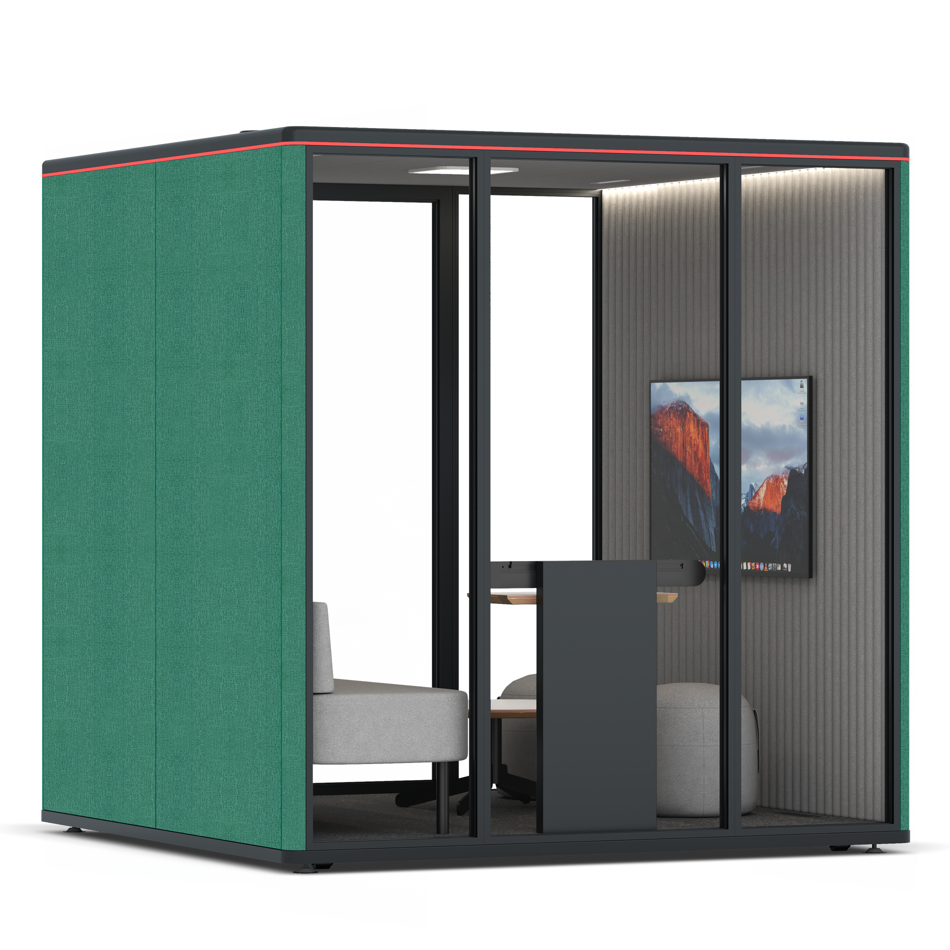 Omni SixLounge / Gabriel Medley Forest Green / #6d6c69