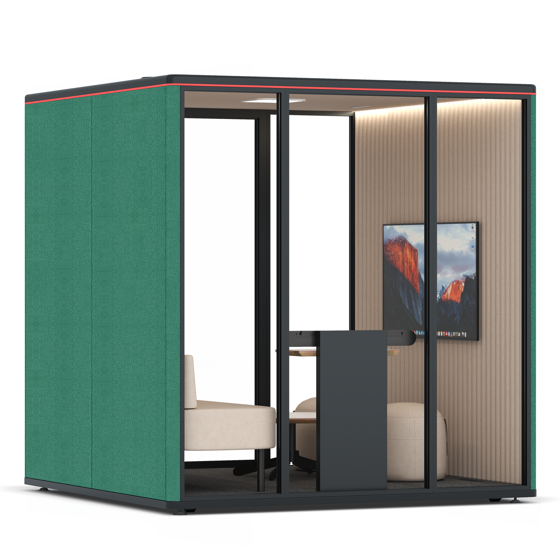 Omni SixLounge / Gabriel Medley Forest Green / #a18e7e
