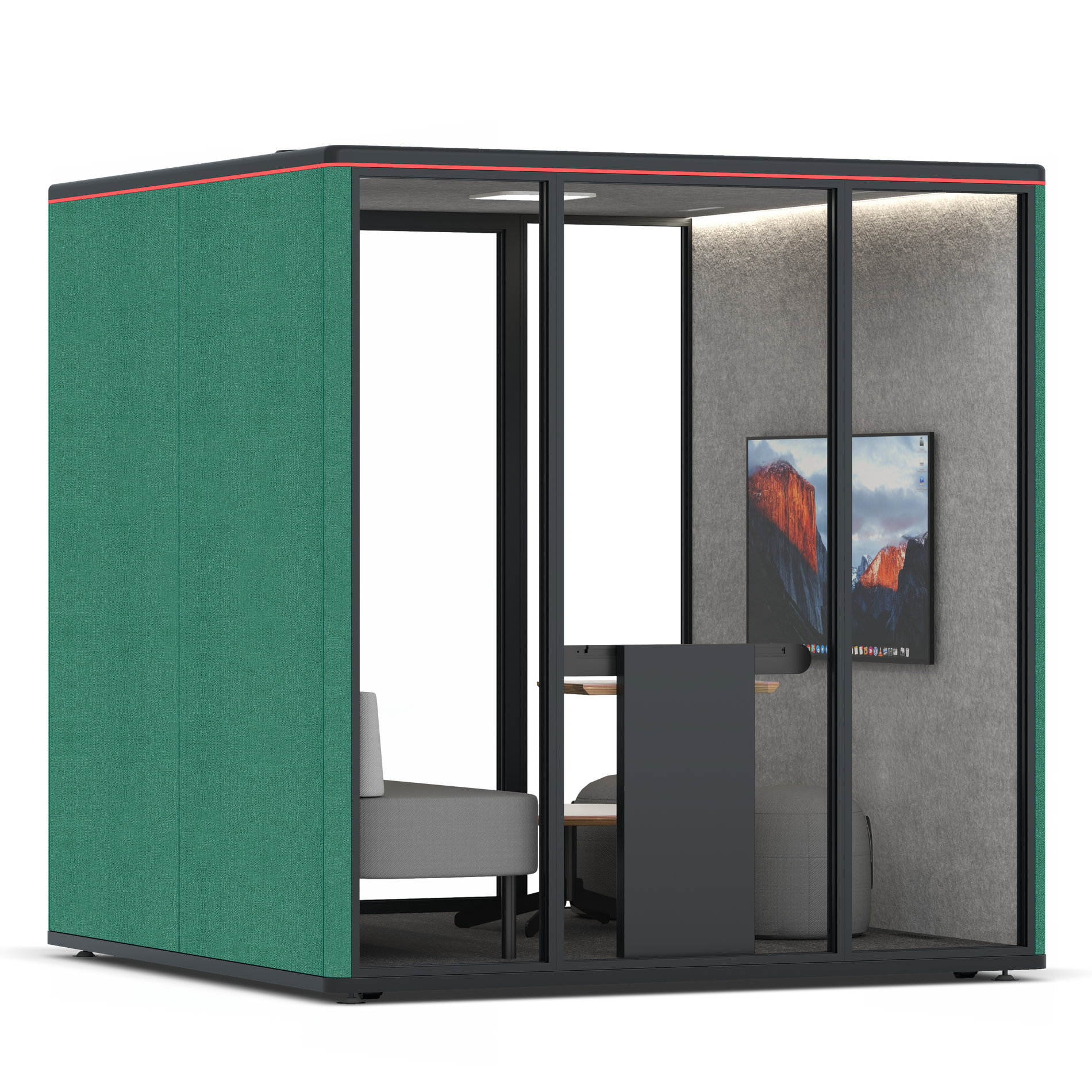 Omni SixLounge / Gabriel Medley Forest Green / #a49f98