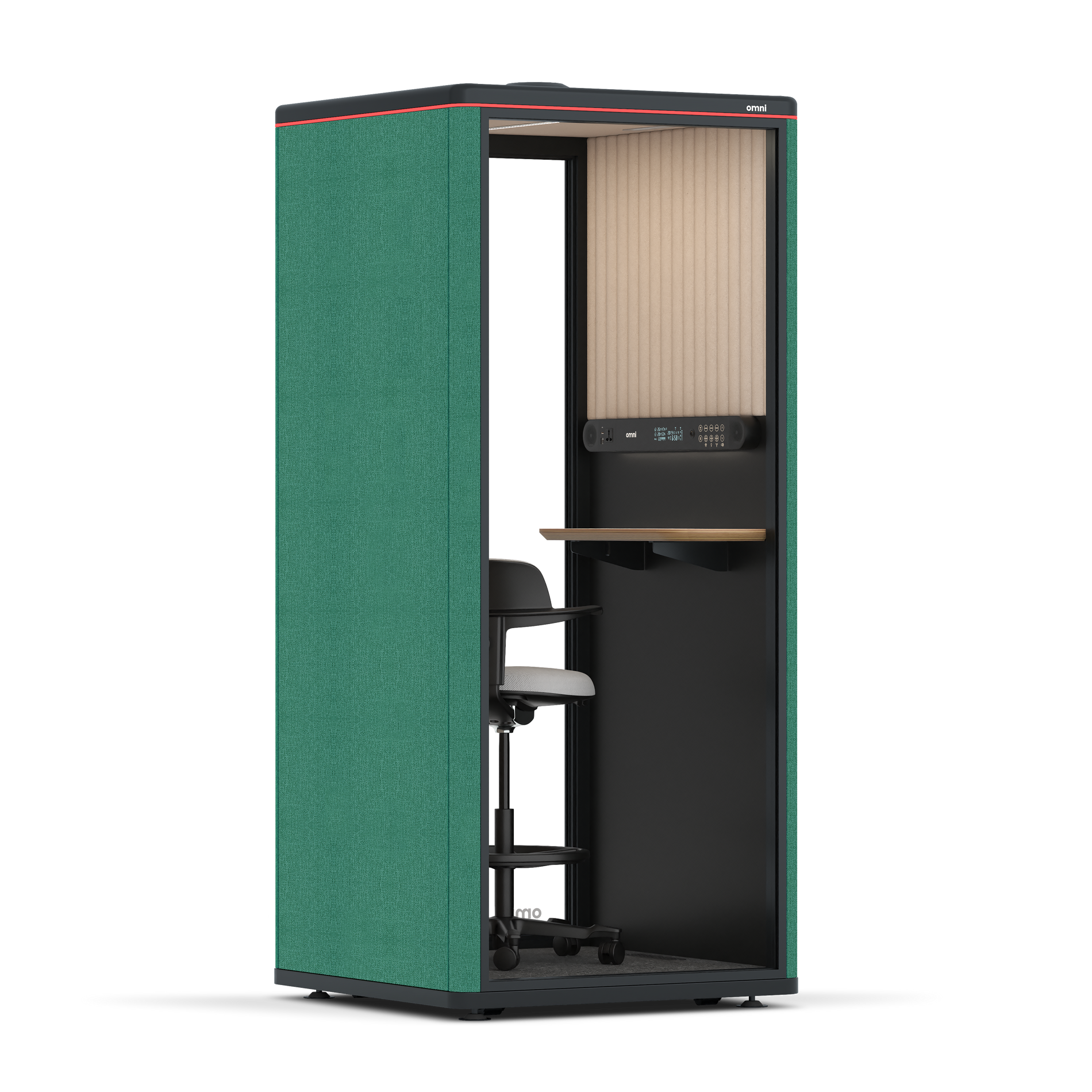 Omni OneStatic Device Shelf / Gabriel Medley Forest Green / #a18e7e
