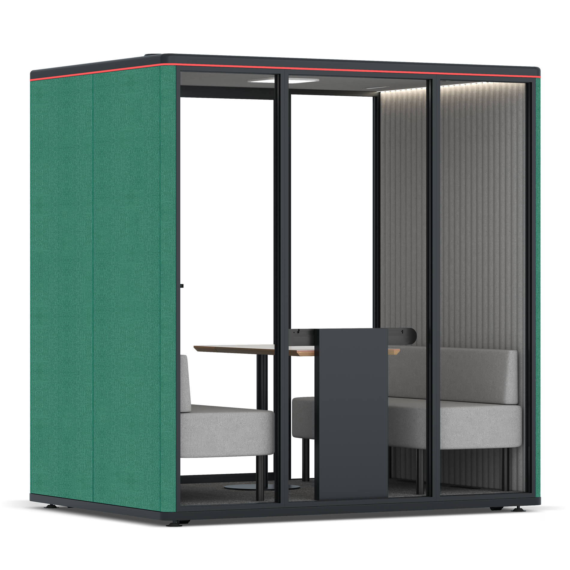 Omni FourSofa / Gabriel Medley Forest Green / #6d6c69