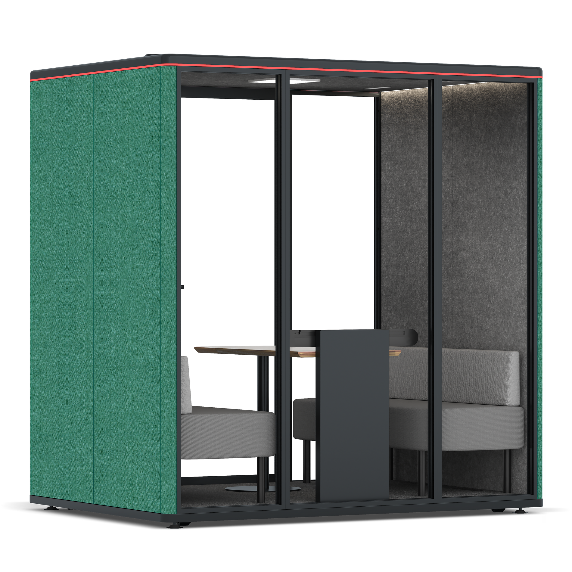 Omni FourSofa / Gabriel Medley Forest Green / #615f5d