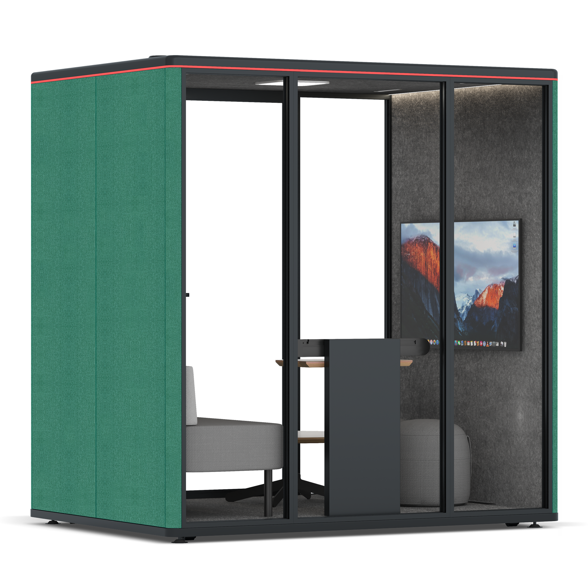Omni FourLounge / Gabriel Medley Forest Green / #615f5d