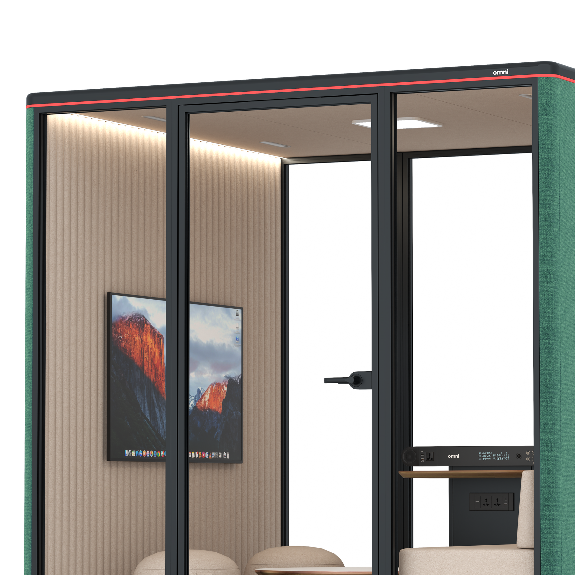Omni SixLounge / Gabriel Medley Forest Green / #a18e7e