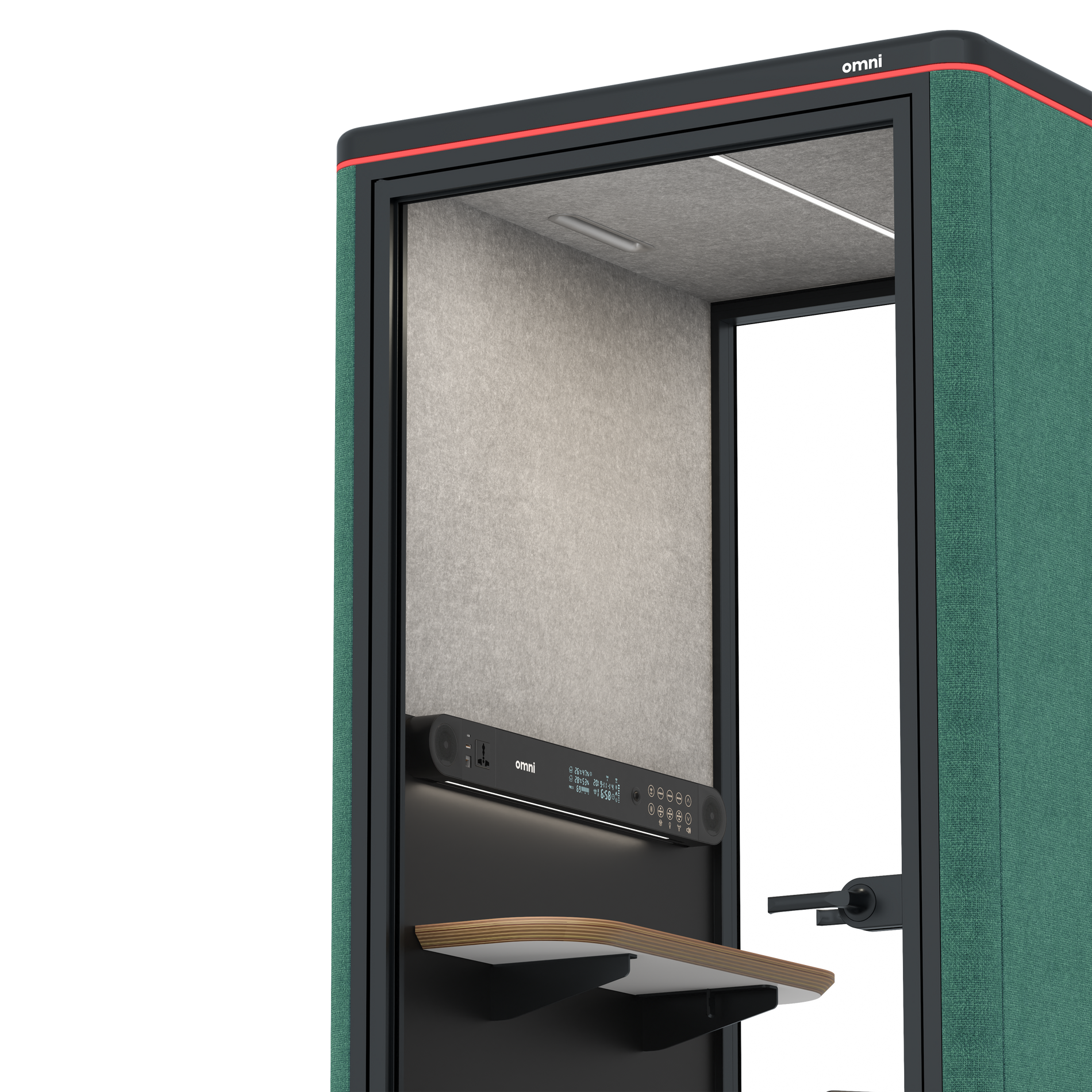 Omni OneStatic Device Shelf / Gabriel Medley Forest Green / #6d6c69