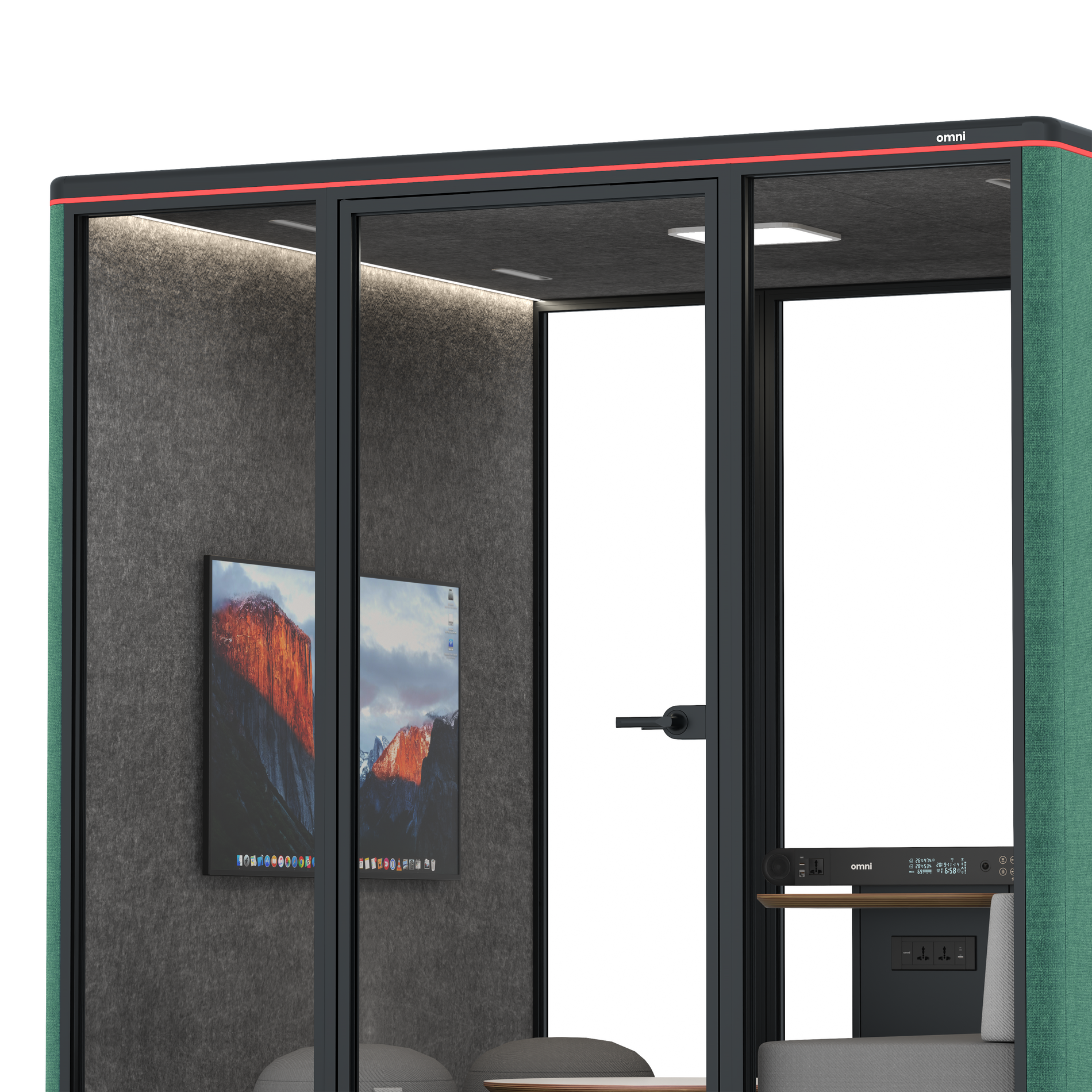 Omni SixLounge / Gabriel Medley Forest Green / #615f5d
