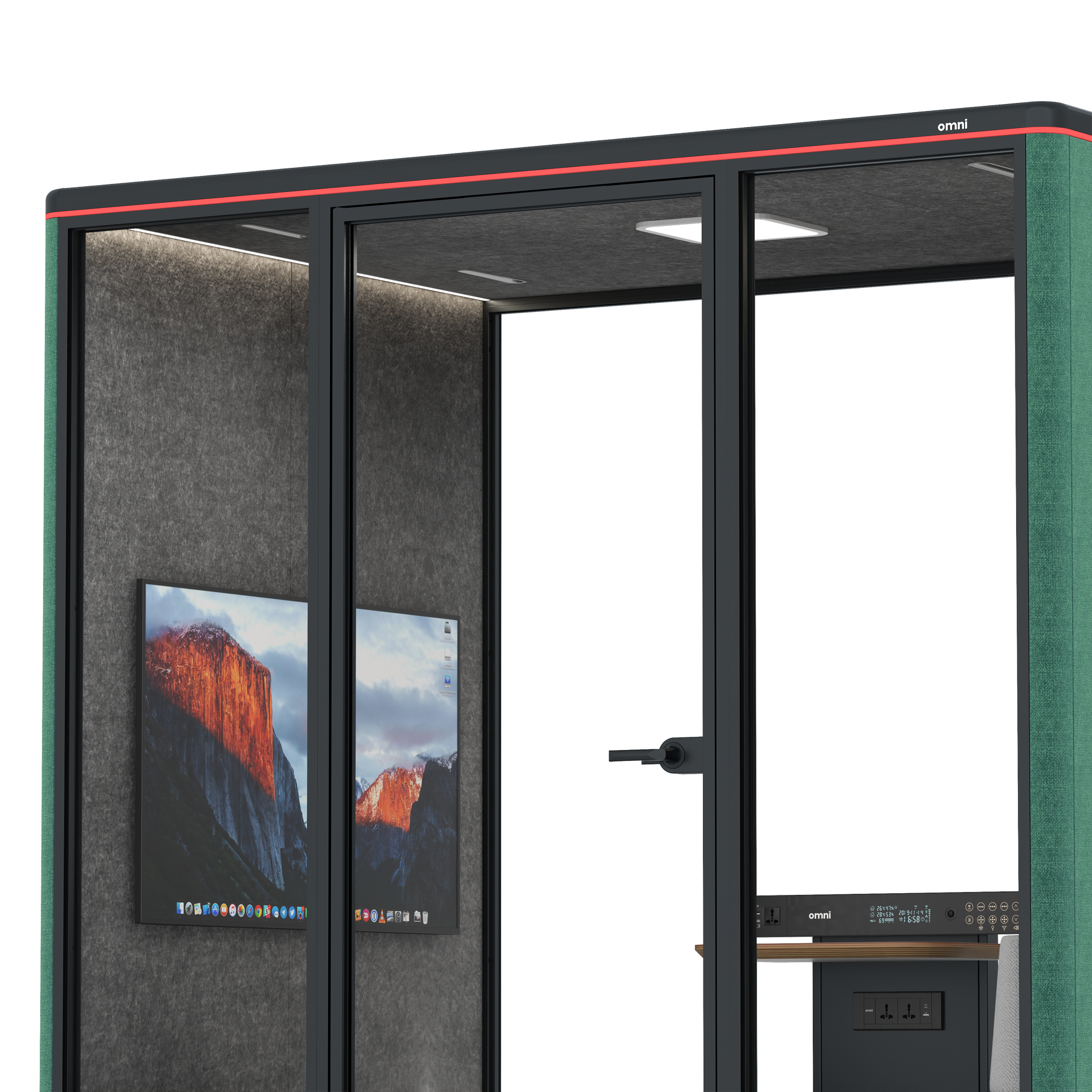 Omni FourLounge / Gabriel Medley Forest Green / #615f5d