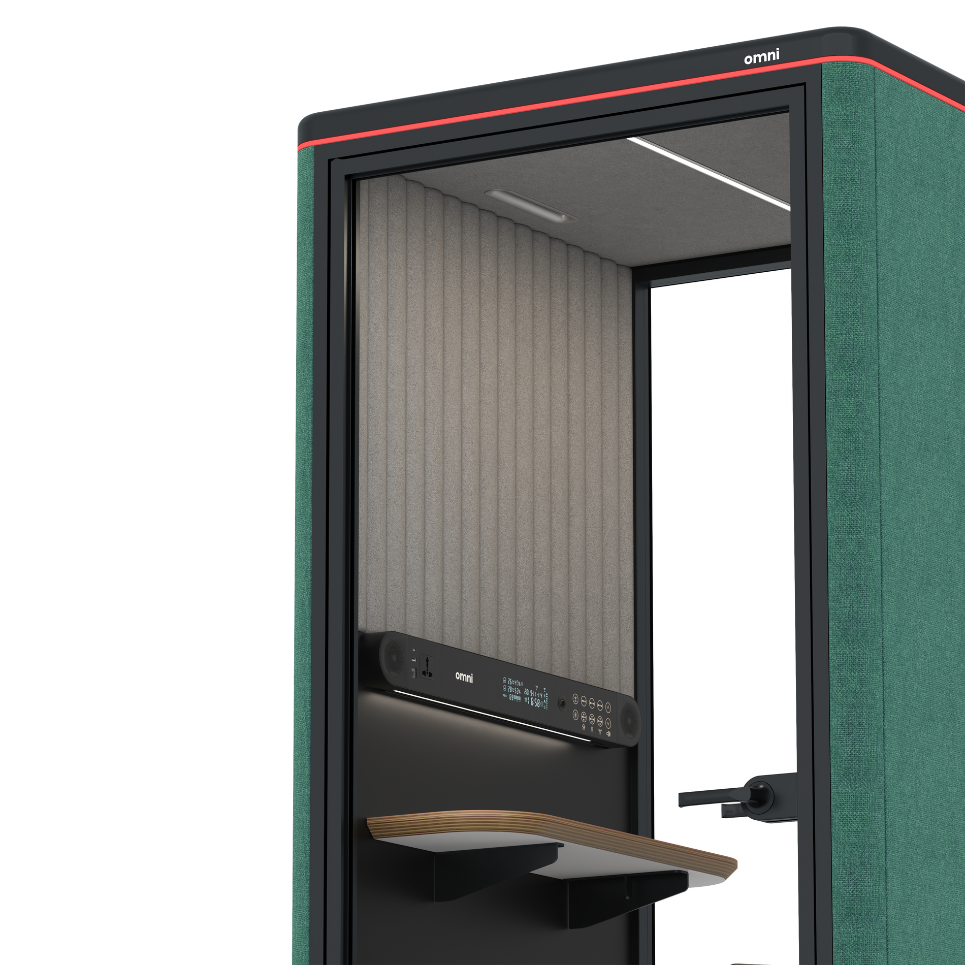 Omni OneStatic Device Shelf / Gabriel Medley Forest Green / #a49f98