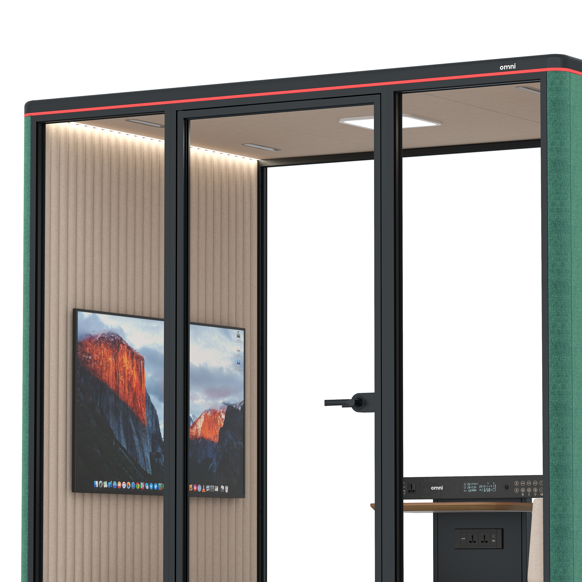 Omni FourLounge / Gabriel Medley Forest Green / #a18e7e